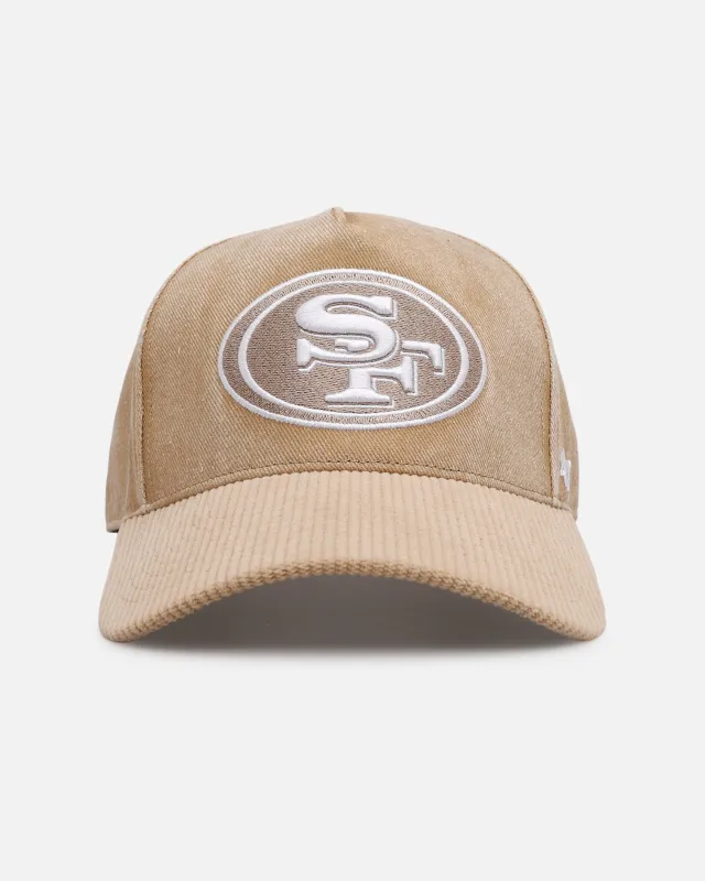 47 Brand San Francisco 49ers 'Apollo Cord Khaki' Hitch Strapback Khaki sold by Culture Kings