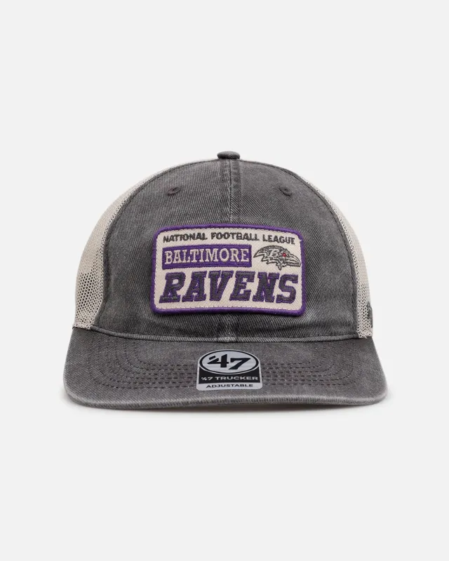 47 Brand Baltimore Ravens 'Canteen' '47 Trucker Snapback Dark Cinder sold by Culture Kings