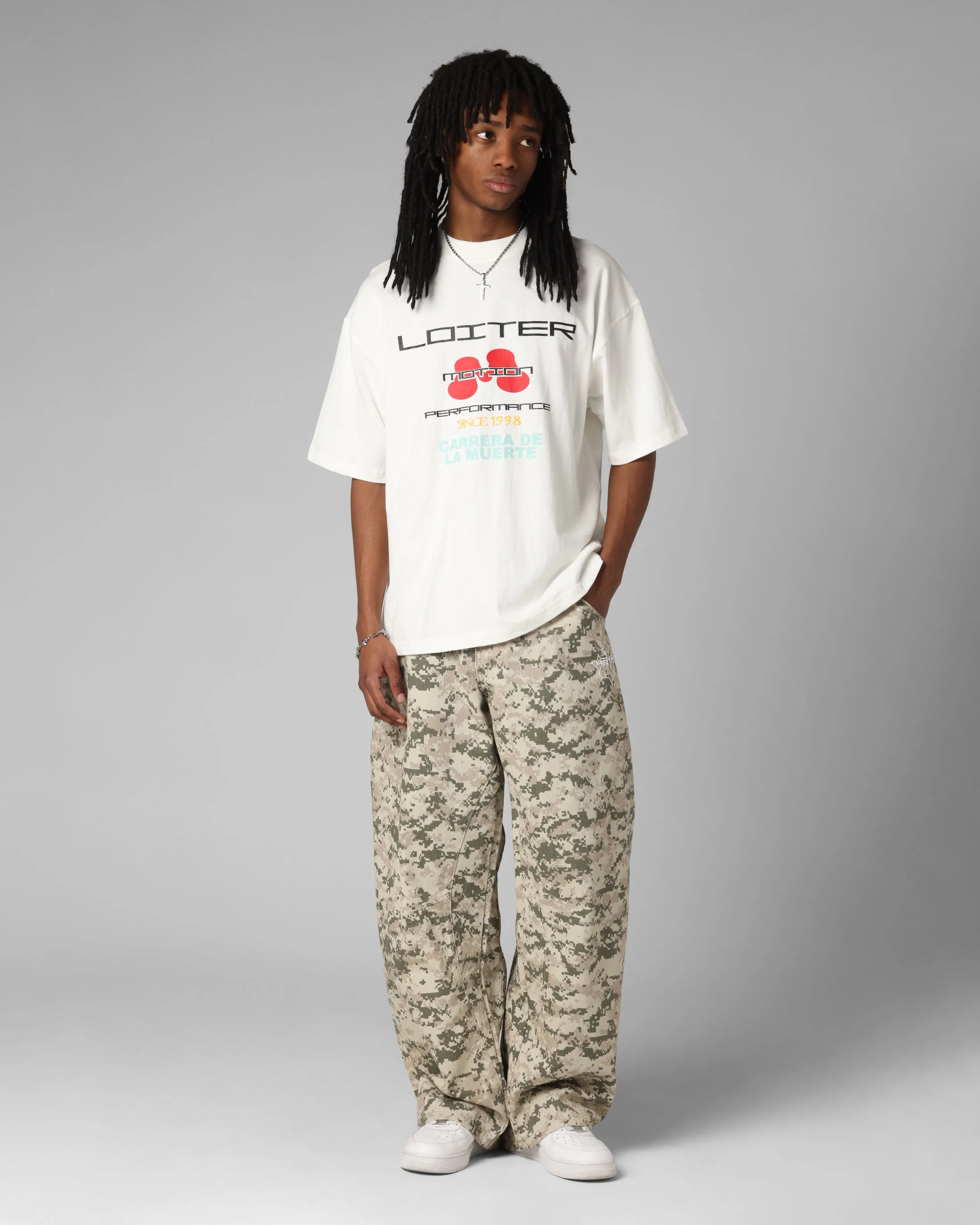 Loiter Performance Premium T-Shirt Off White sold by Culture Kings product image thumbnail 3