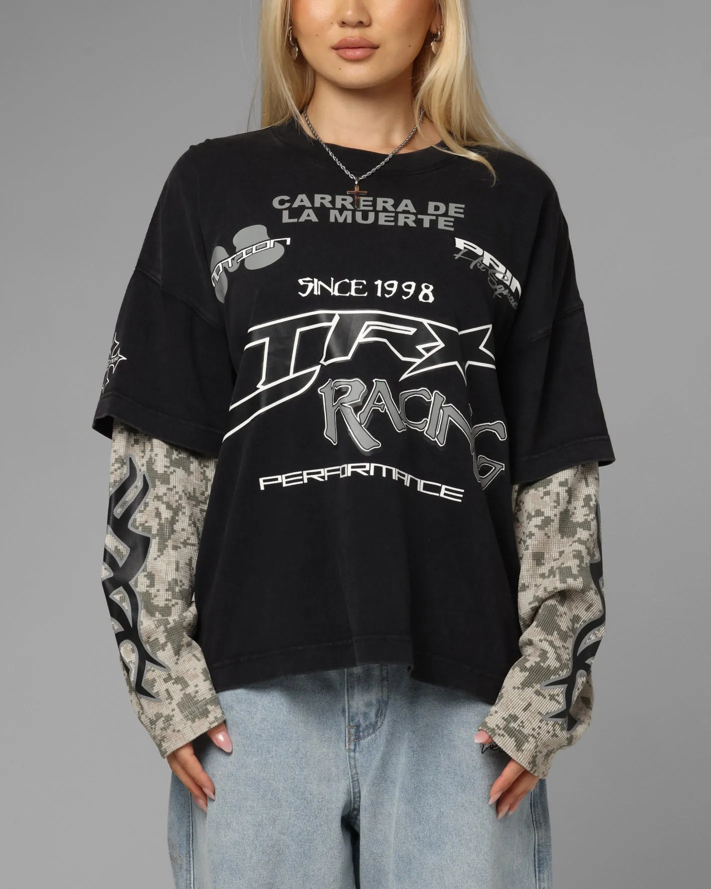 Loiter Performance Layered Long Sleeve T-Shirt Vintage Black sold by Culture Kings