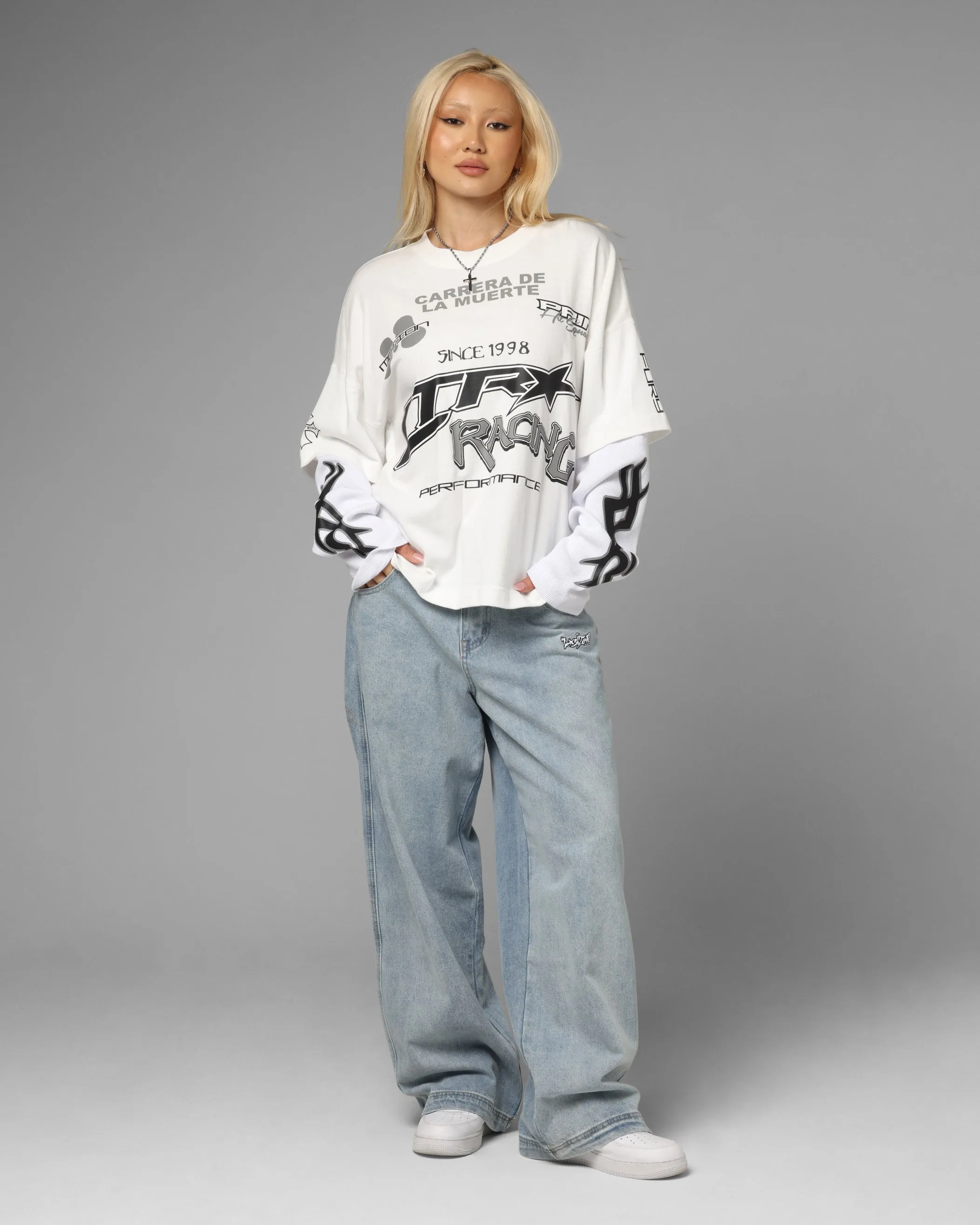 Loiter Performance Layered Long Sleeve T-Shirt Off White sold by Culture Kings product image thumbnail 3