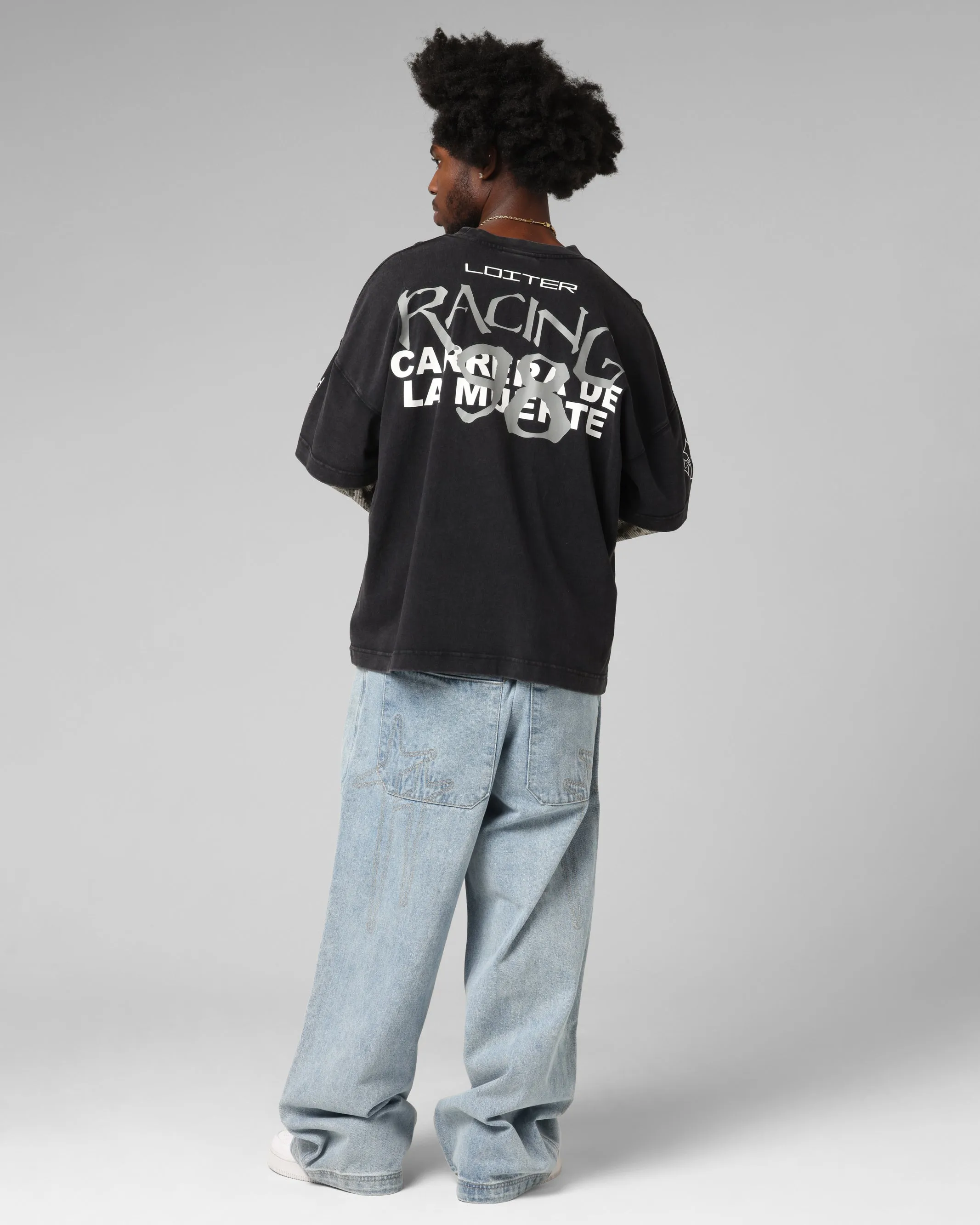 Loiter Performance Layered Long Sleeve T-Shirt Vintage Black sold by Culture Kings product image thumbnail 4
