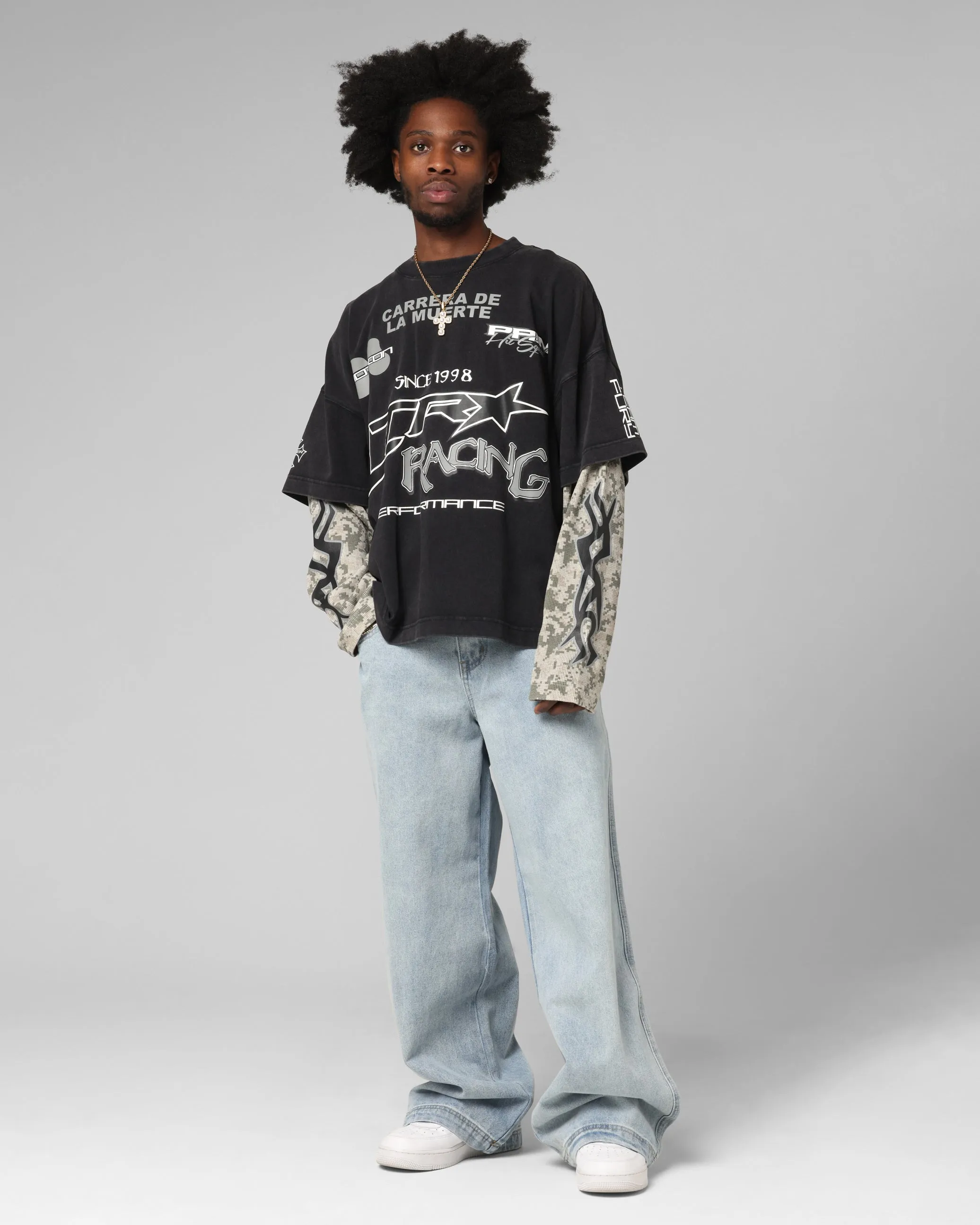 Loiter Performance Layered Long Sleeve T-Shirt Vintage Black sold by Culture Kings product image thumbnail 3