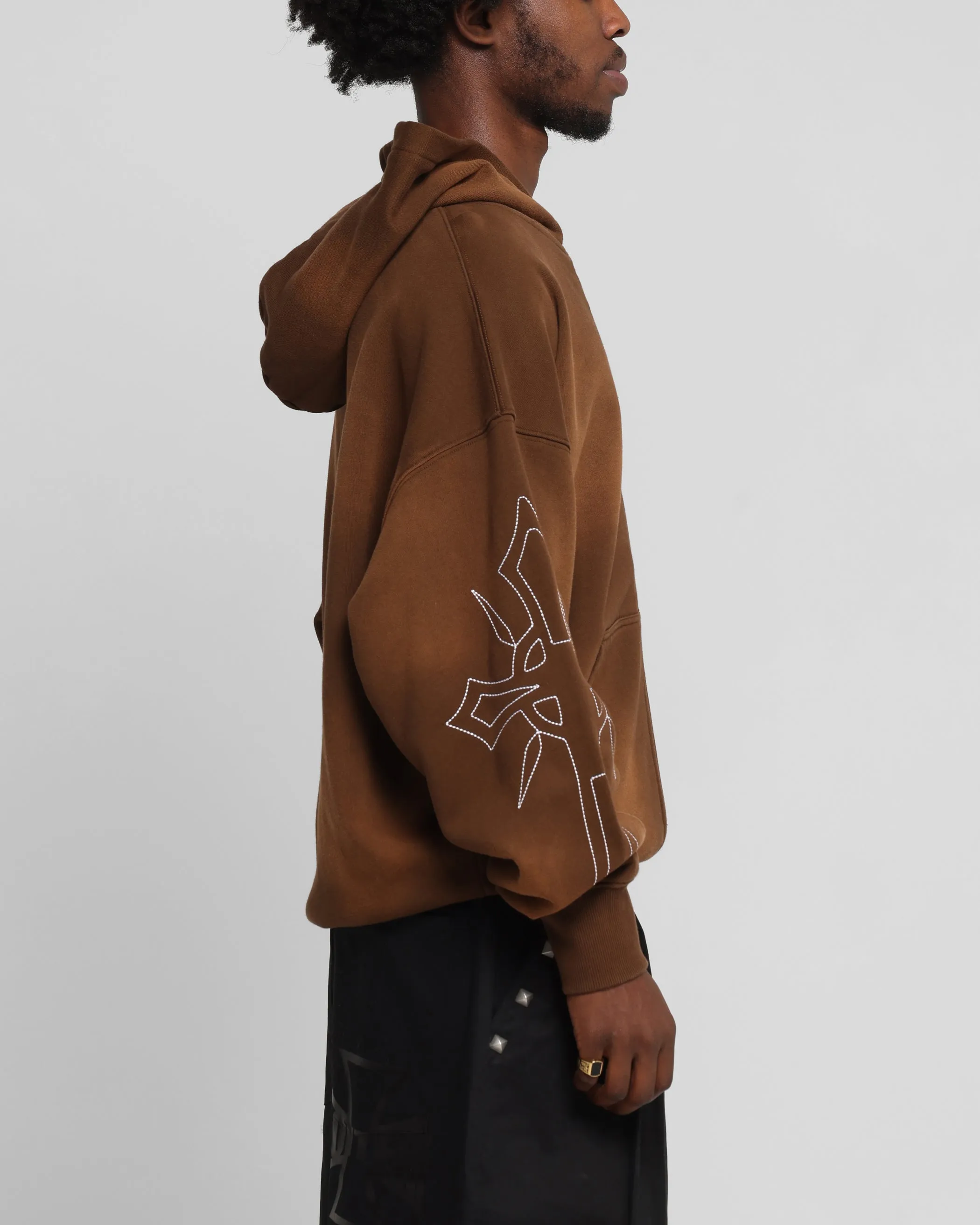 Loiter Atmosphere Zip Hoodie Vintage Brown sold by Culture Kings product image thumbnail 4
