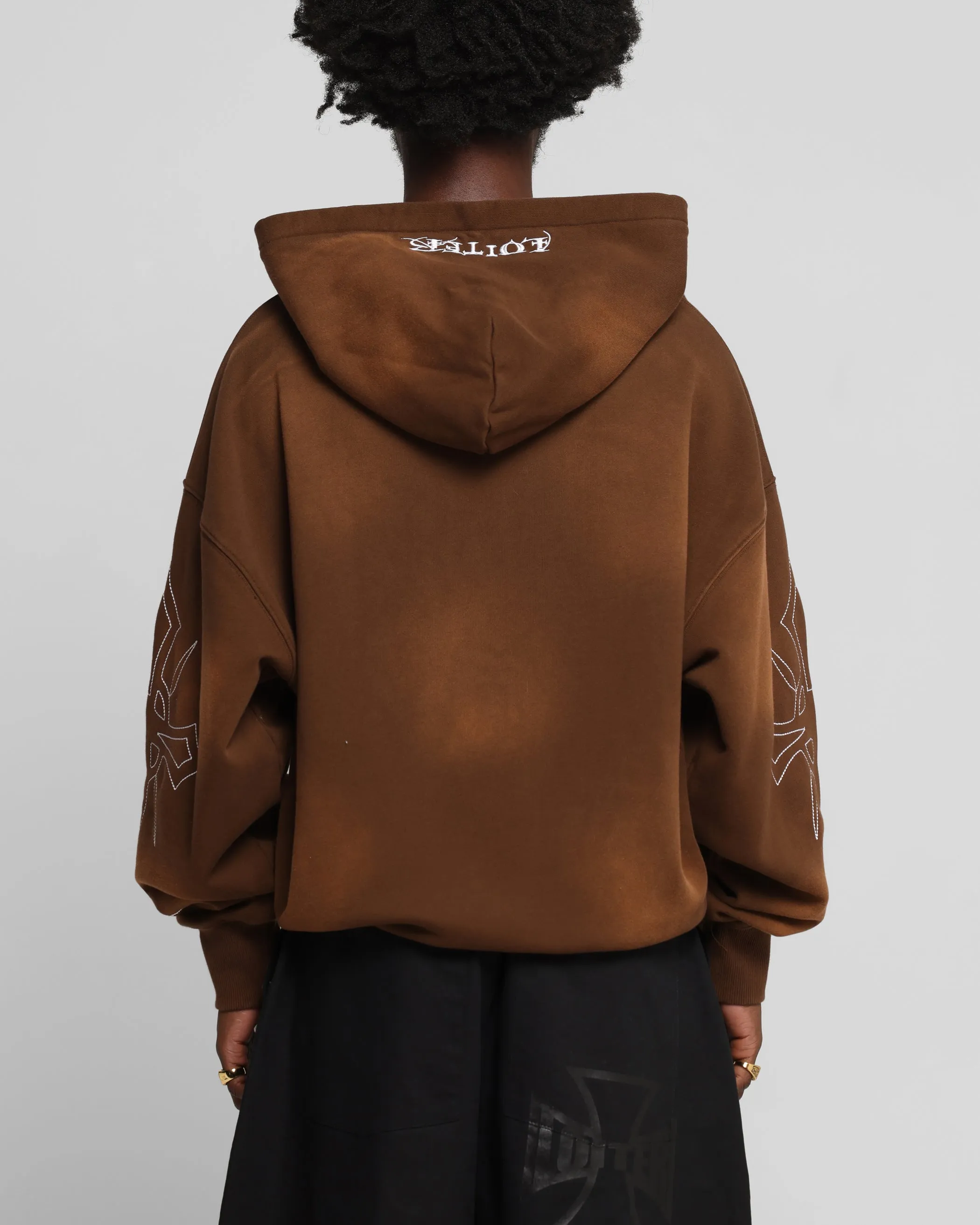 Loiter Atmosphere Zip Hoodie Vintage Brown sold by Culture Kings product image thumbnail 2
