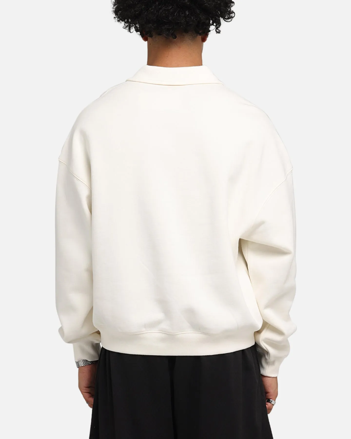 Mitchell & Ness New York Knicks Boxy Quarter Zip Crewneck Egret sold by Culture Kings product image thumbnail 3