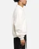 Mitchell & Ness New York Knicks Boxy Quarter Zip Crewneck Egret sold by Culture Kings