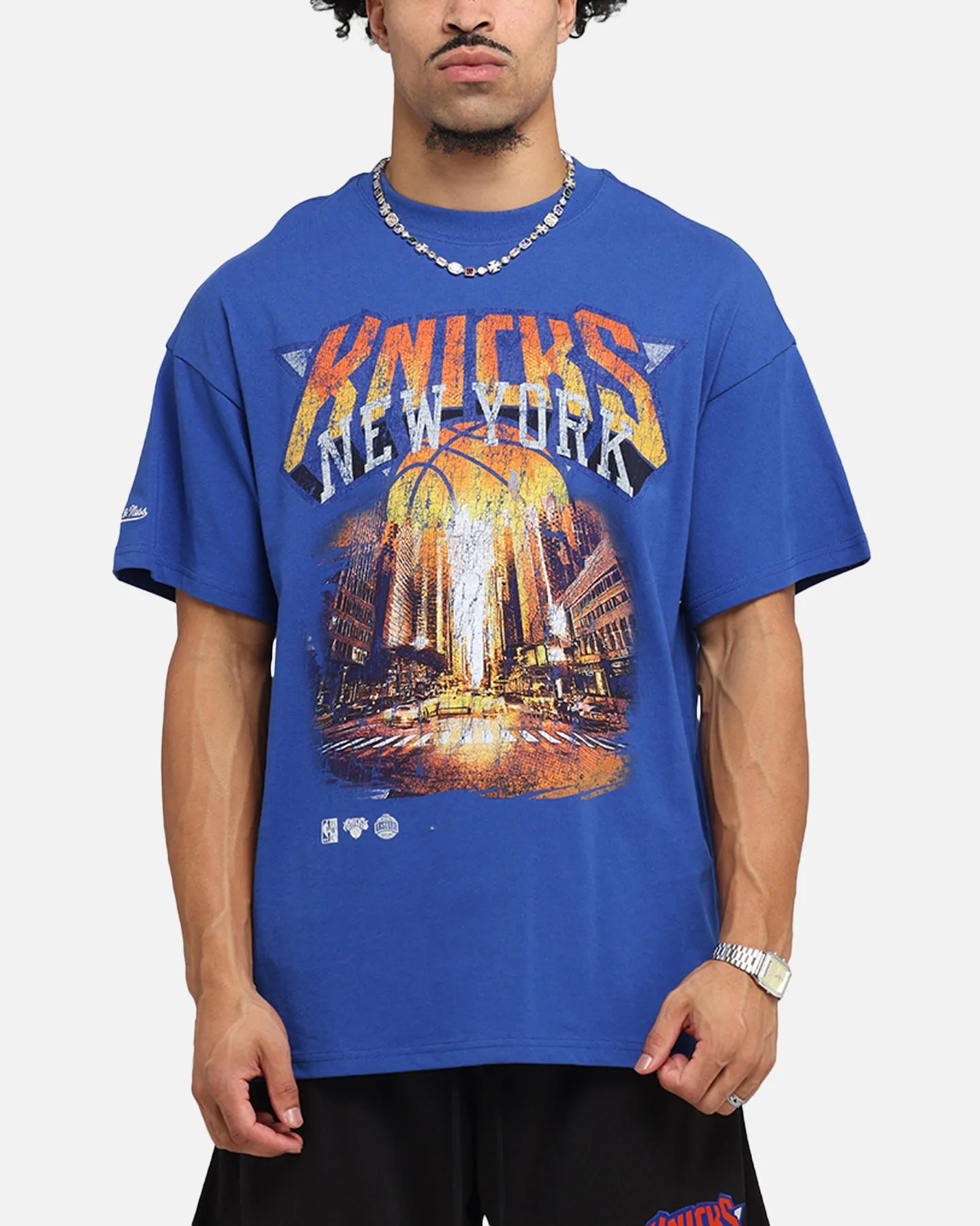 Mitchell & Ness New York Knicks The Garden T-Shirt Blue sold by Culture Kings