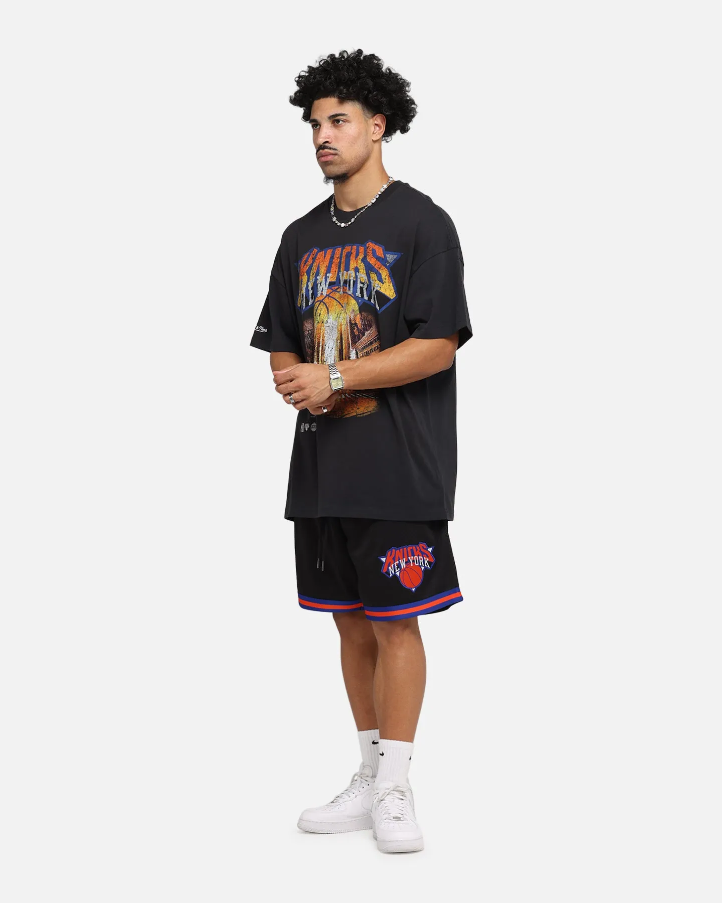Mitchell & Ness New York Knicks Shooting Shorts Black sold by Culture Kings product image thumbnail 2