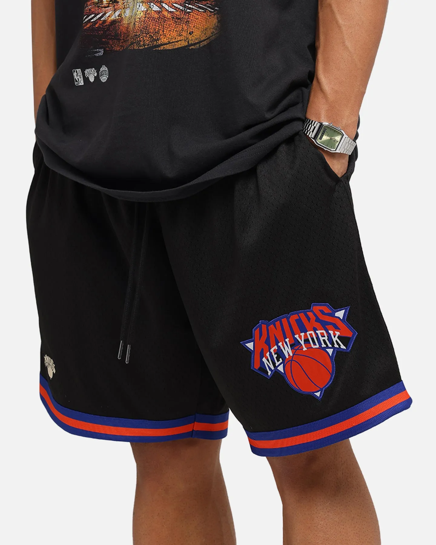 Mitchell & Ness New York Knicks Shooting Shorts Black sold by Culture Kings product image thumbnail 3