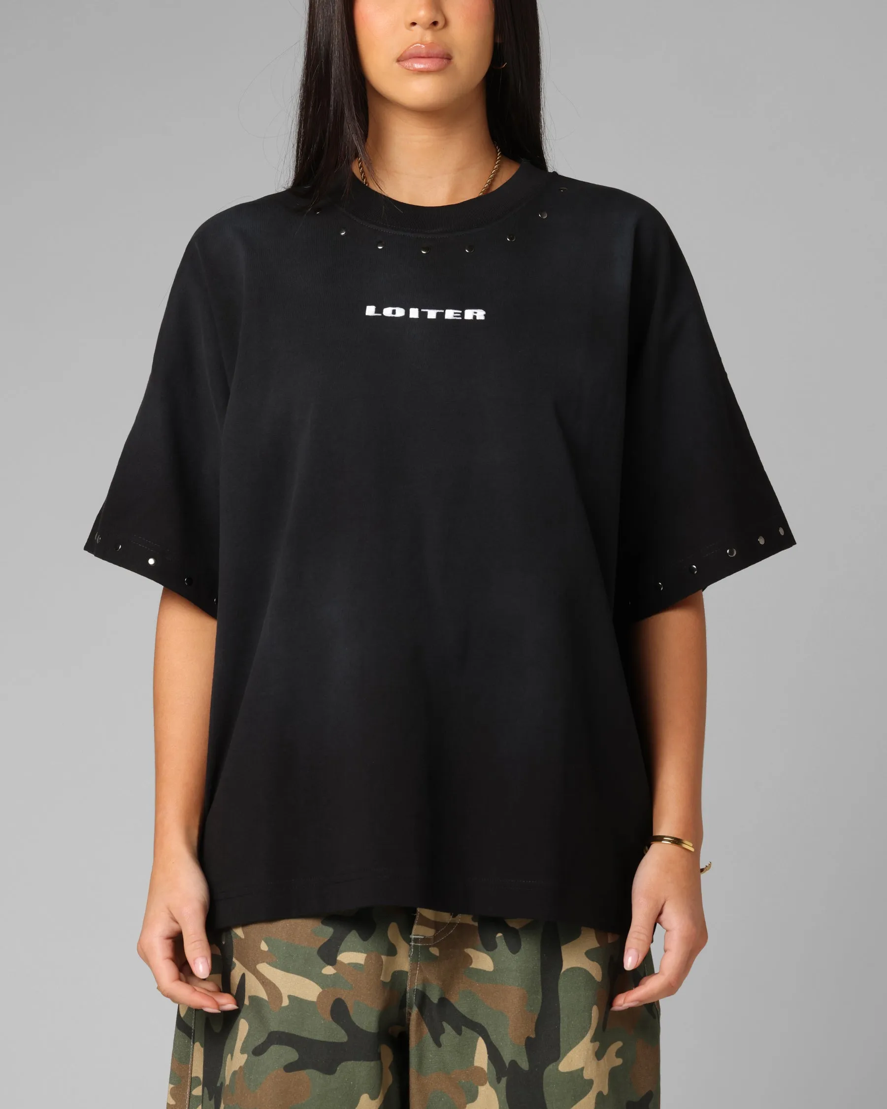 Loiter Opaque Boxy T-Shirt Black sold by Culture Kings