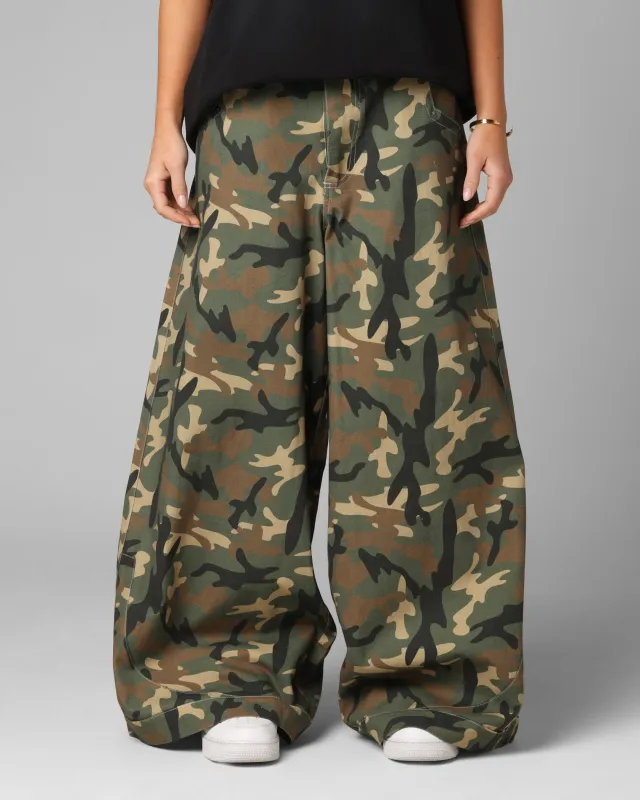 Loiter F-22 Raver Jeans Woodland Camo sold by Culture Kings