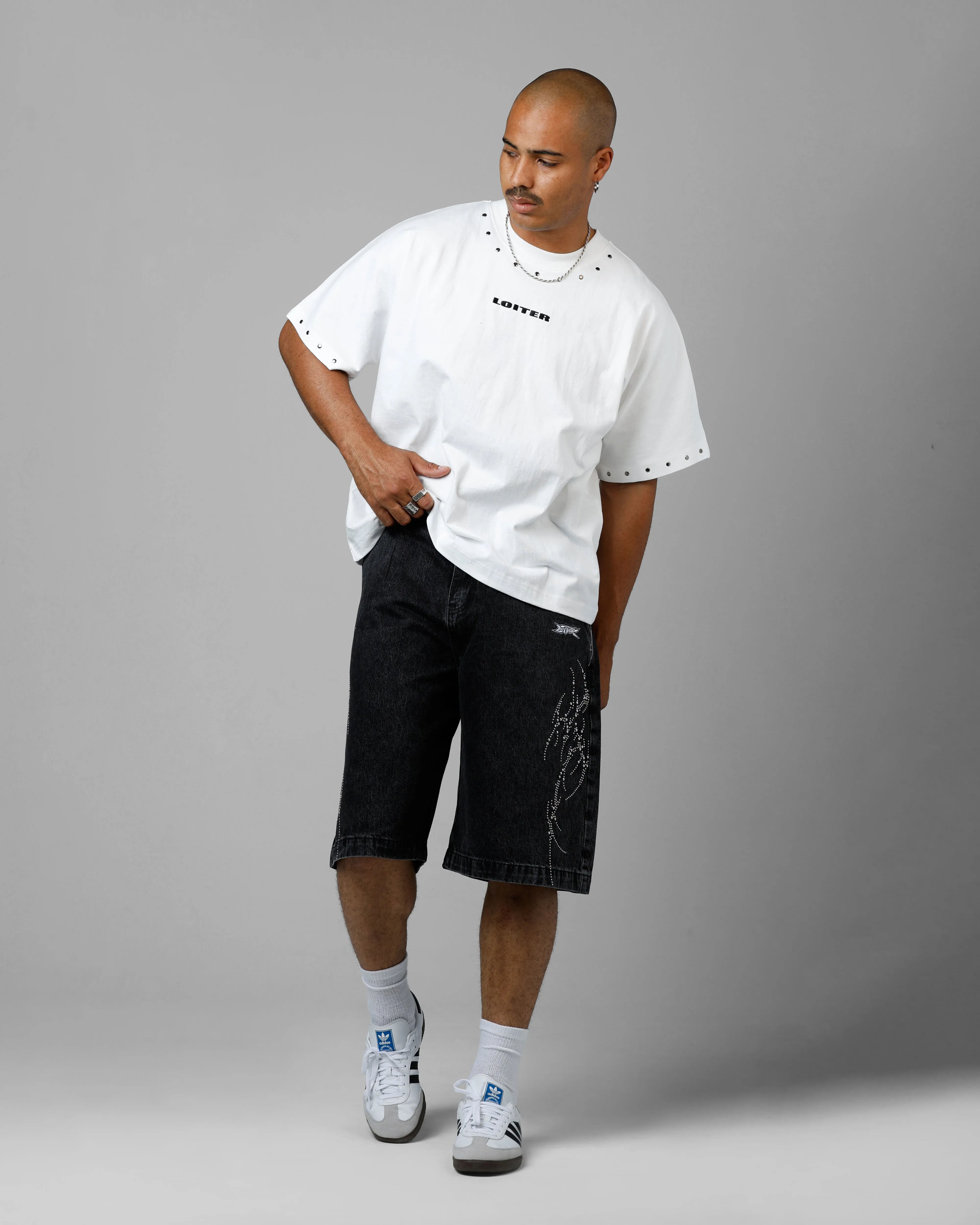 Loiter Goth Clique Jorts Black sold by Culture Kings product image thumbnail 2