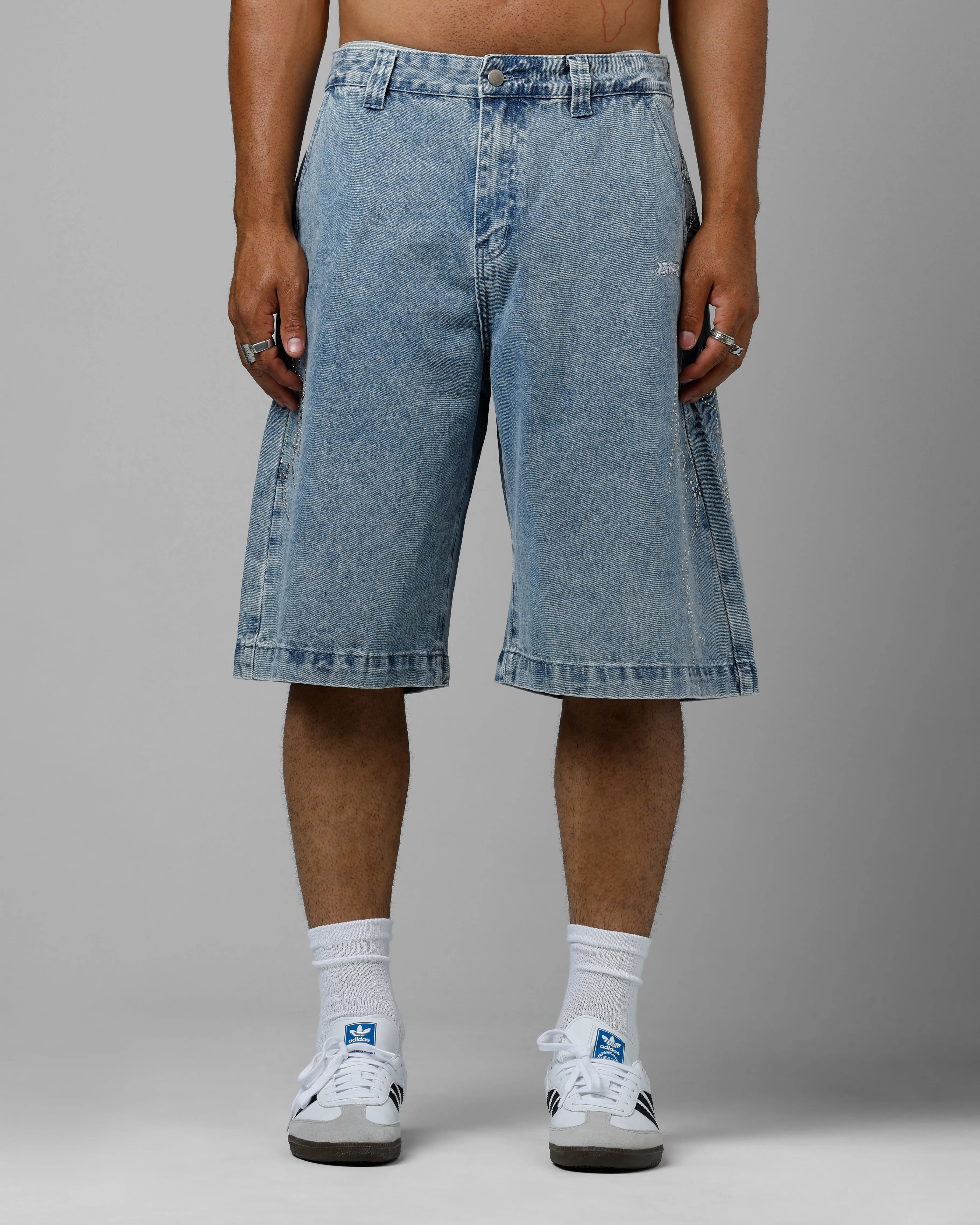 Loiter Goth Clique Jorts Blue Denim sold by Culture Kings product image thumbnail 5