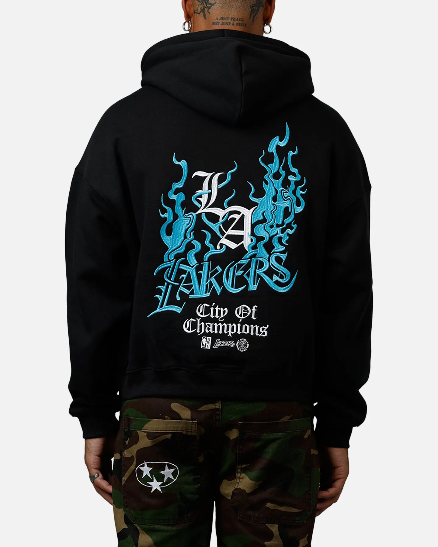 Mitchell & Ness Los Angeles Lakers City Of Champions Hoodie Black sold by Culture Kings