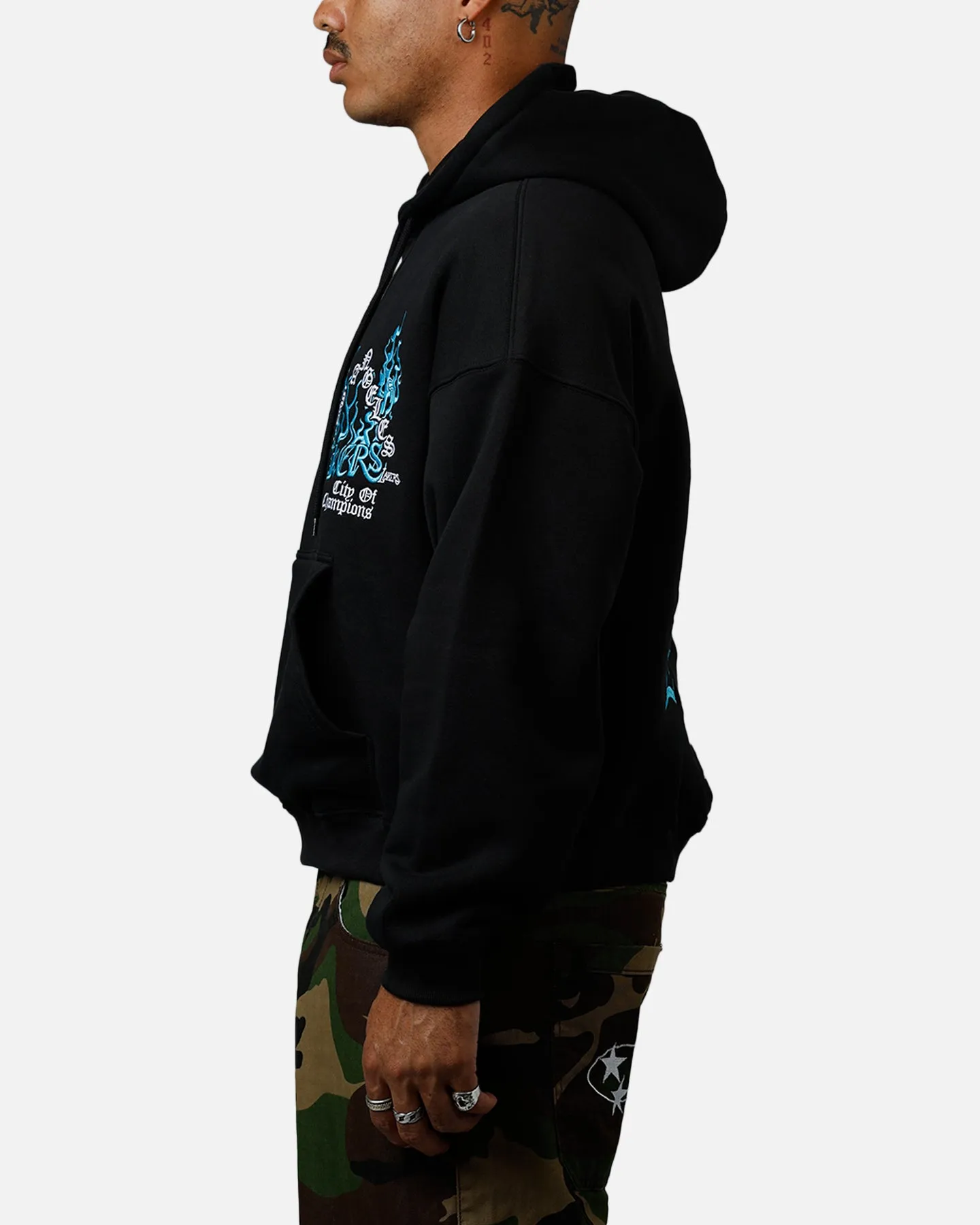 Mitchell & Ness Los Angeles Lakers City Of Champions Hoodie Black sold by Culture Kings product image thumbnail 5