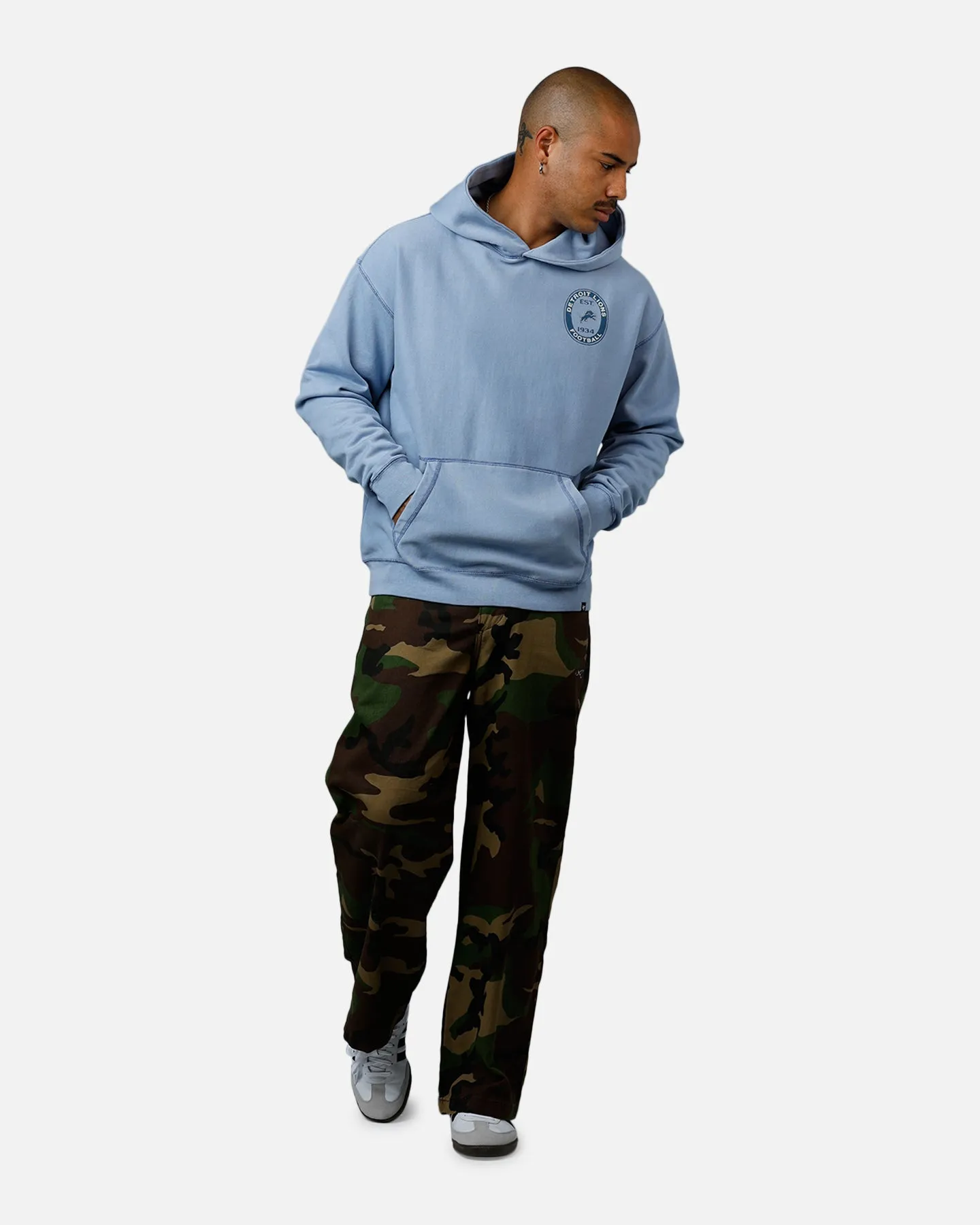 47 Brand Detroit Lions Boot Path Hoodie Blue sold by Culture Kings product image thumbnail 3