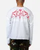 Loiter Hardcore Layered Long Sleeve T-Shirt Grey/White sold by Culture Kings