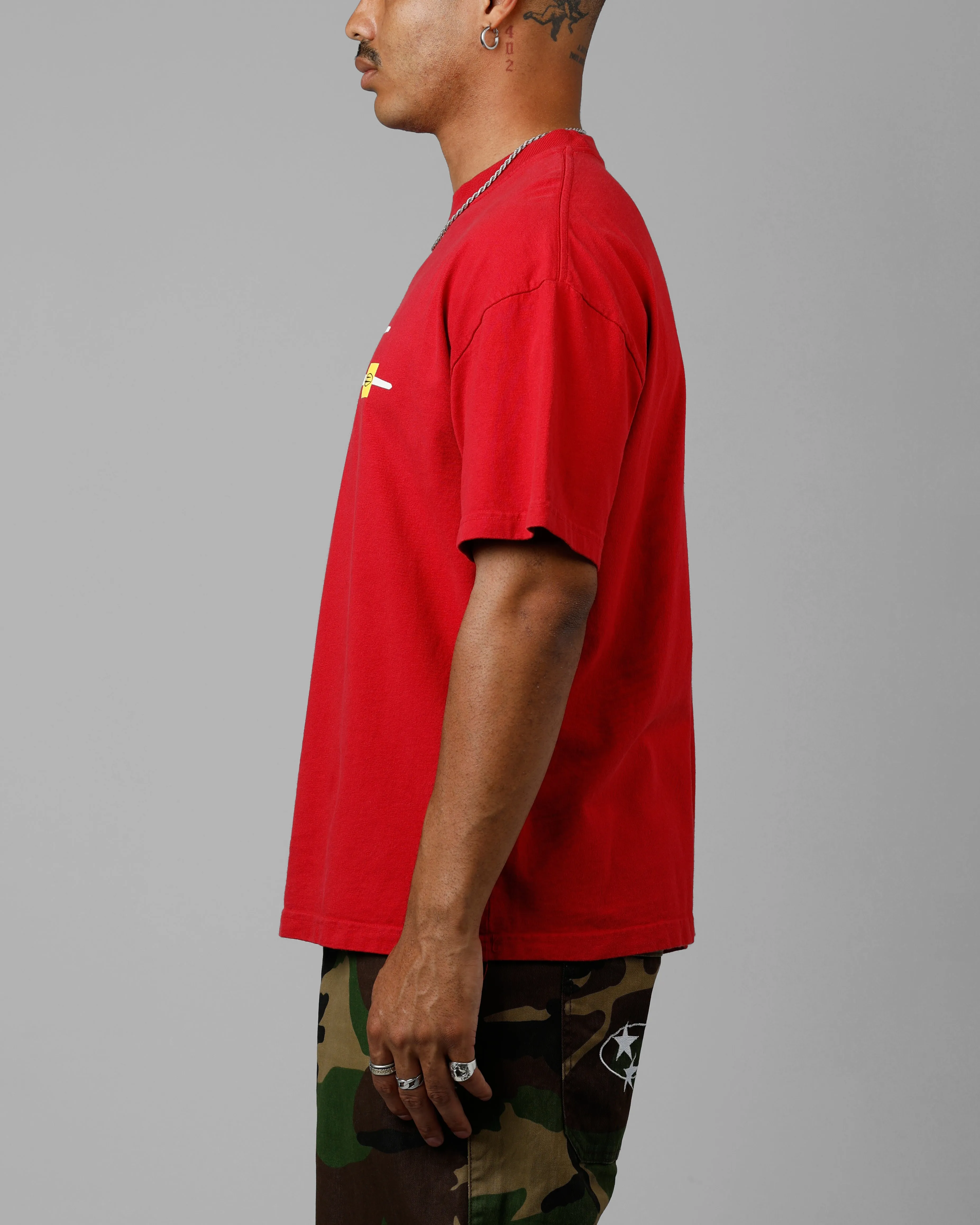 Loiter Hybrid T-Shirt Red sold by Culture Kings product image thumbnail 5