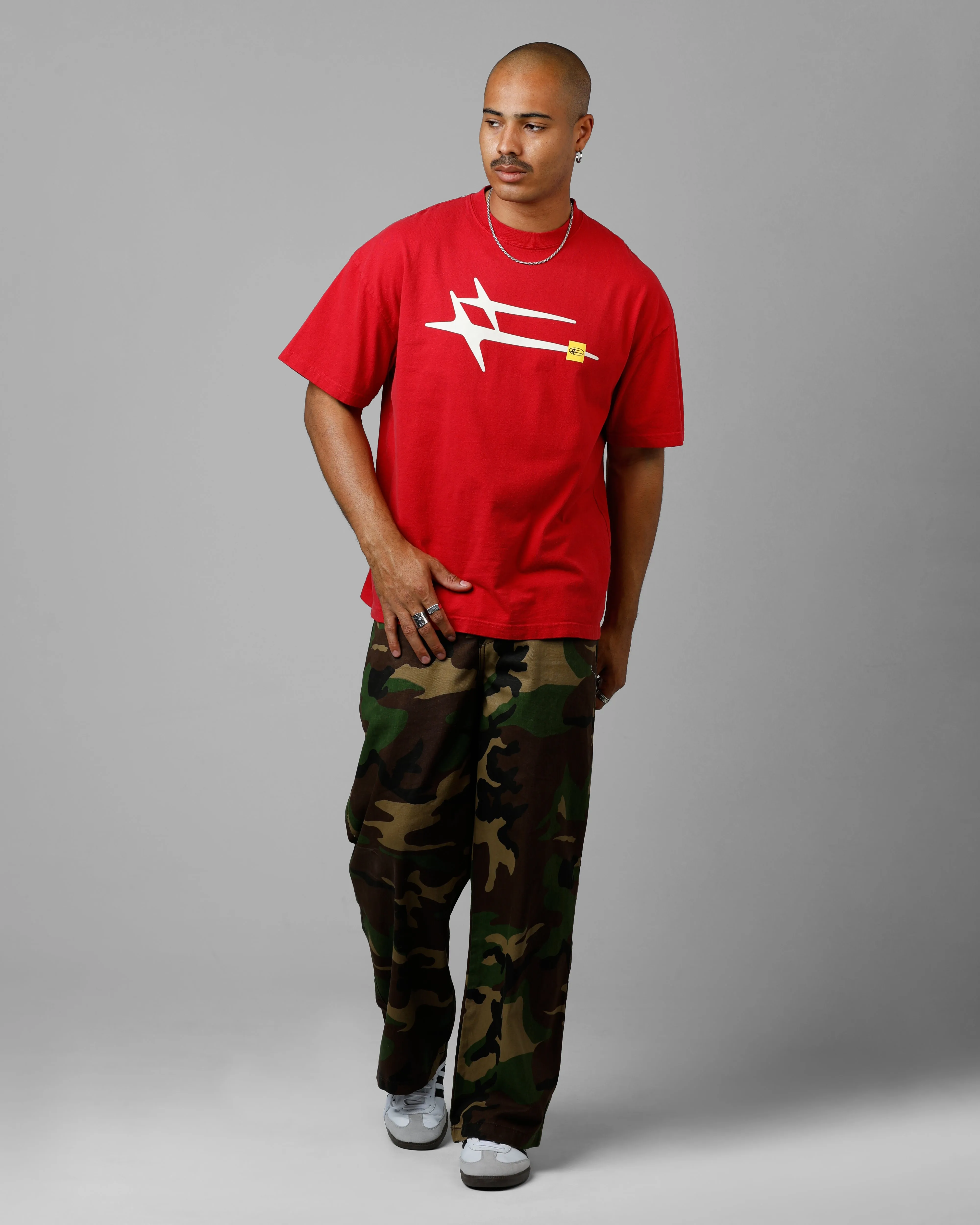 Loiter Hybrid T-Shirt Red sold by Culture Kings product image thumbnail 3
