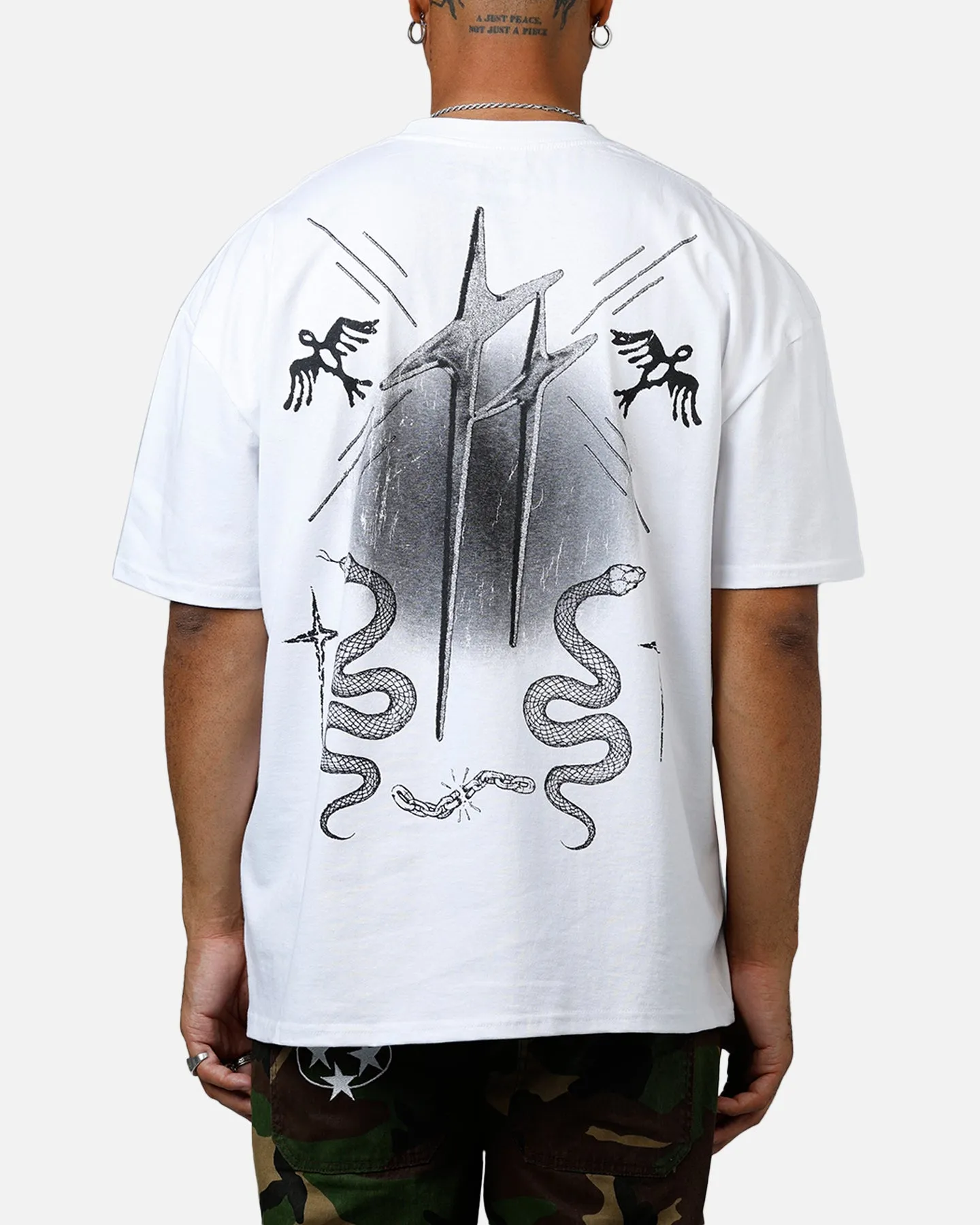 Loiter Serpent Star T-Shirt White sold by Culture Kings product image thumbnail 2