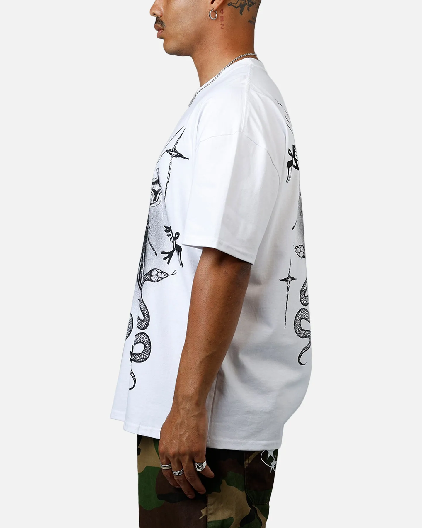 Loiter Serpent Star T-Shirt White sold by Culture Kings product image thumbnail 5