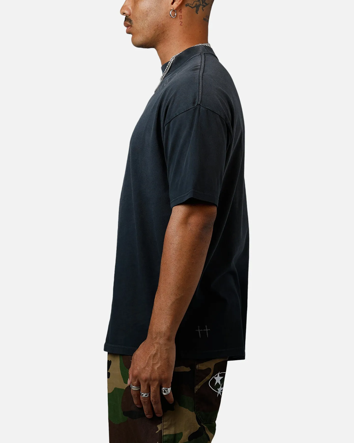 Saint Morta Barbaric Boxy T-Shirt Sunfade Black sold by Culture Kings product image thumbnail 5