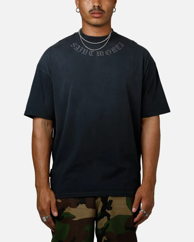 Saint Morta Barbaric Boxy T-Shirt Sunfade Black sold by Culture Kings