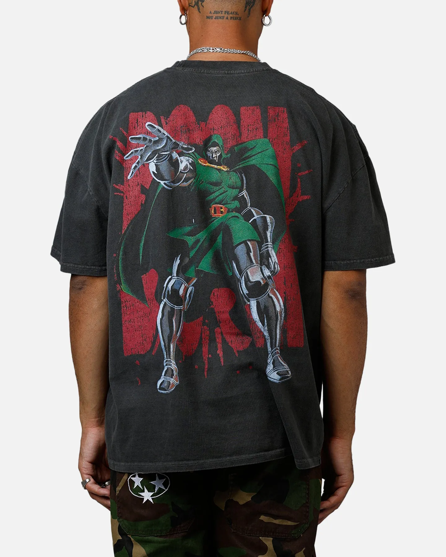 American Thrift Marvel Doctor Doom Heavyweight T-Shirt Black Wash sold by Culture Kings product image thumbnail 2