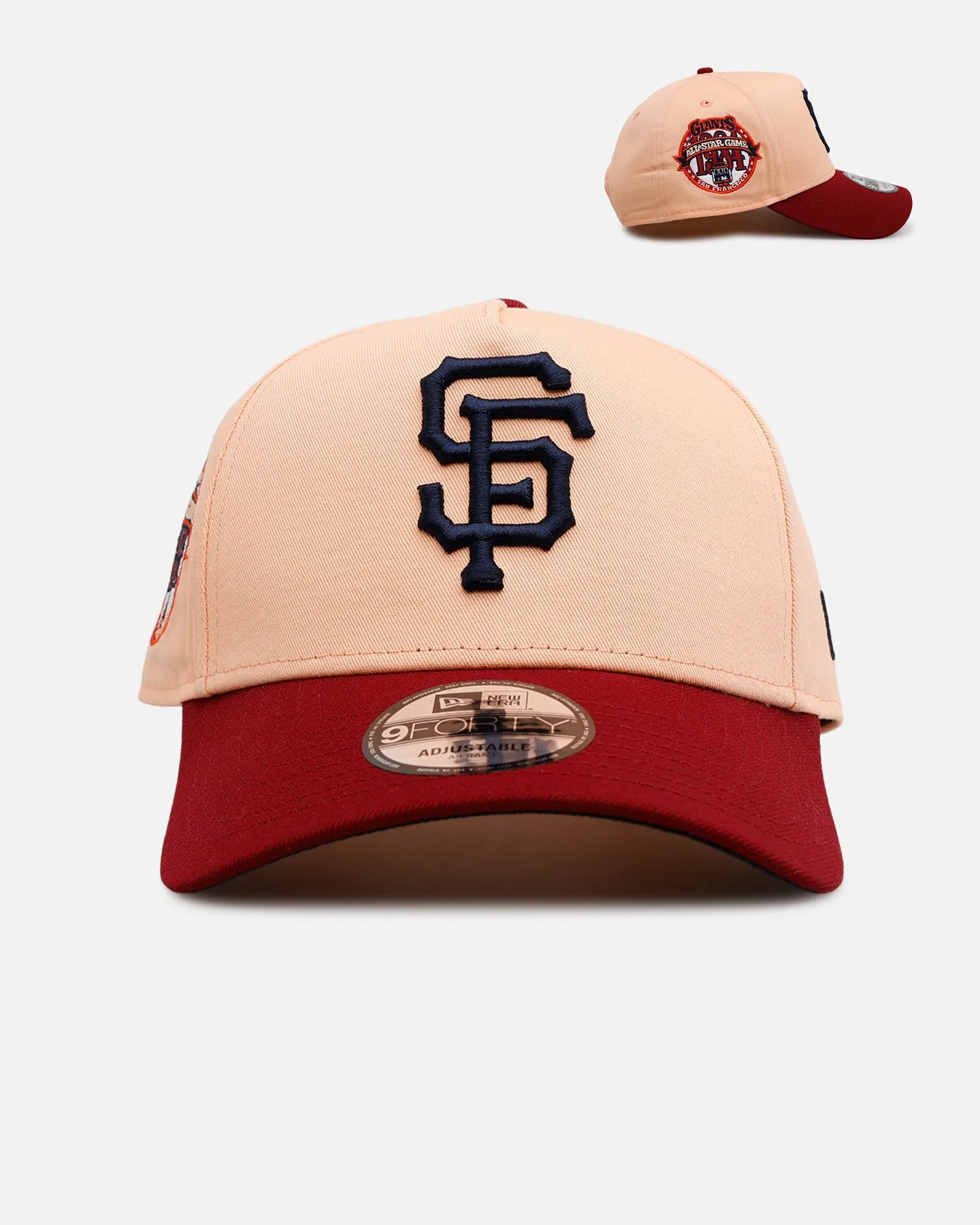 New Era San Francisco Giants 'Volcano' 9FORTY A-Frame Snapback Peach sold by Culture Kings