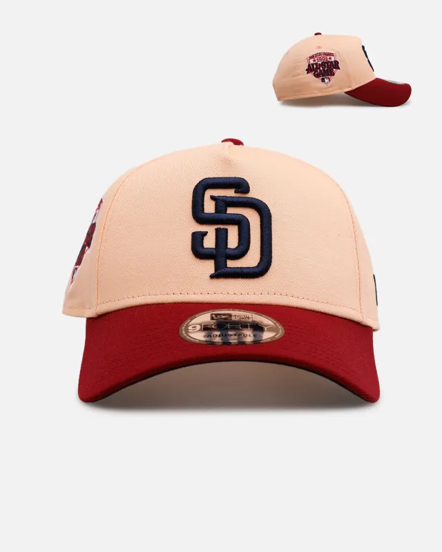 New Era San Diego Padres 'Volcano' 9FORTY A-Frame Snapback Peach sold by Culture Kings