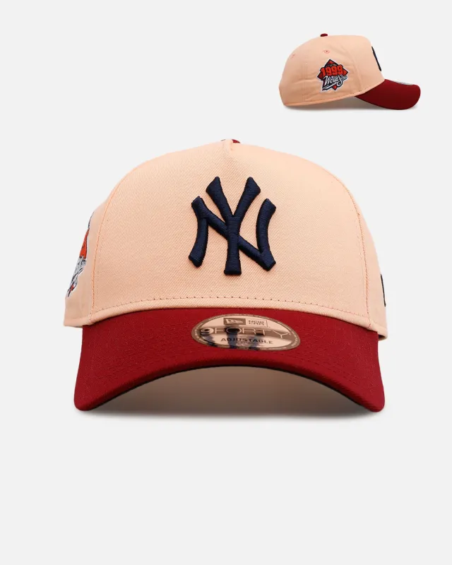 New Era New York Yankees 'Volcano' 9FORTY A-Frame Snapback Peach sold by Culture Kings