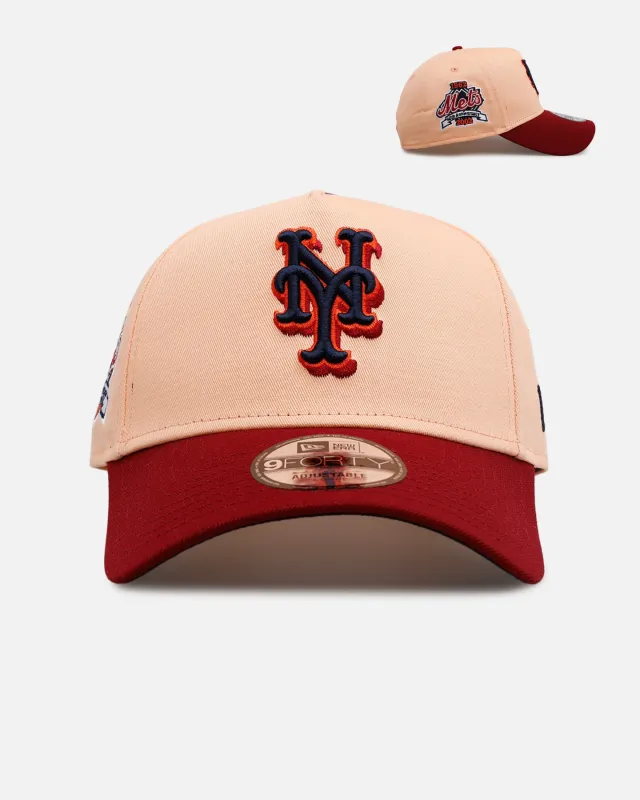New Era New York Mets 'Volcano' 9FORTY A-Frame Snapback Peach sold by Culture Kings