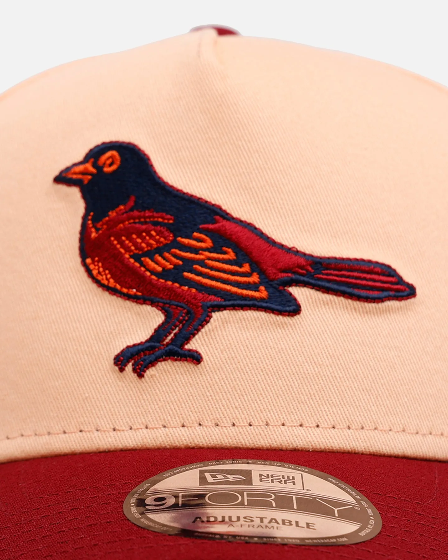New Era Baltimore Orioles 'Volcano' 9FORTY A-Frame Snapback Peach sold by Culture Kings product image thumbnail 5