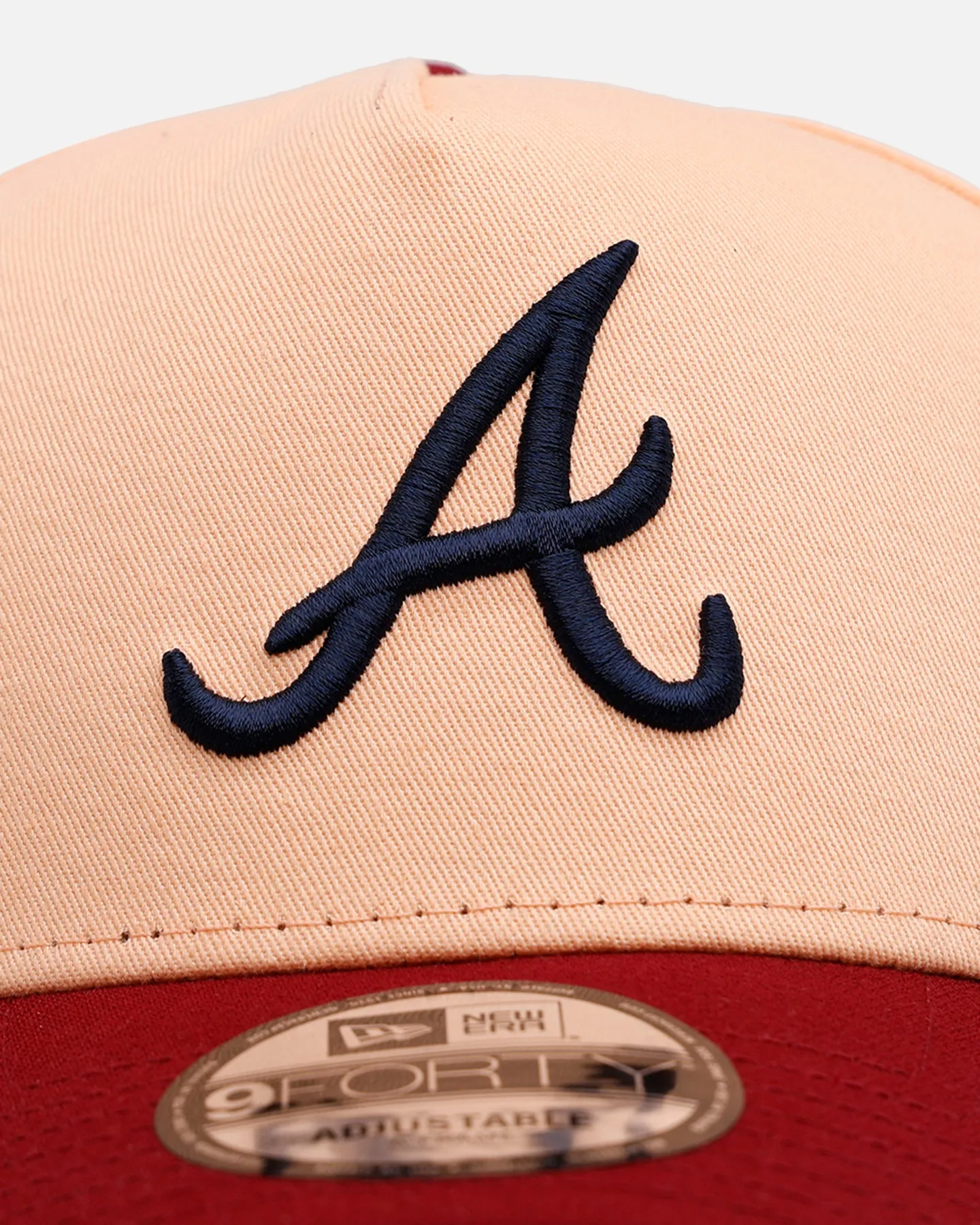 New Era Atlanta Braves 'Volcano' 9FORTY A-Frame Snapback Peach sold by Culture Kings product image thumbnail 5