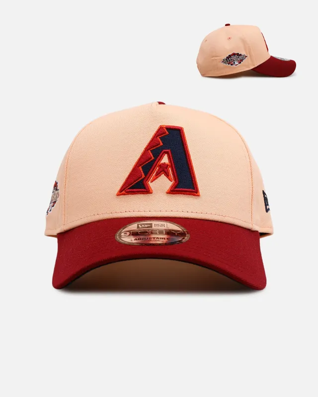 New Era Arizona Diamondbacks 'Volcano' 9FORTY A-Frame Snapback Peach sold by Culture Kings
