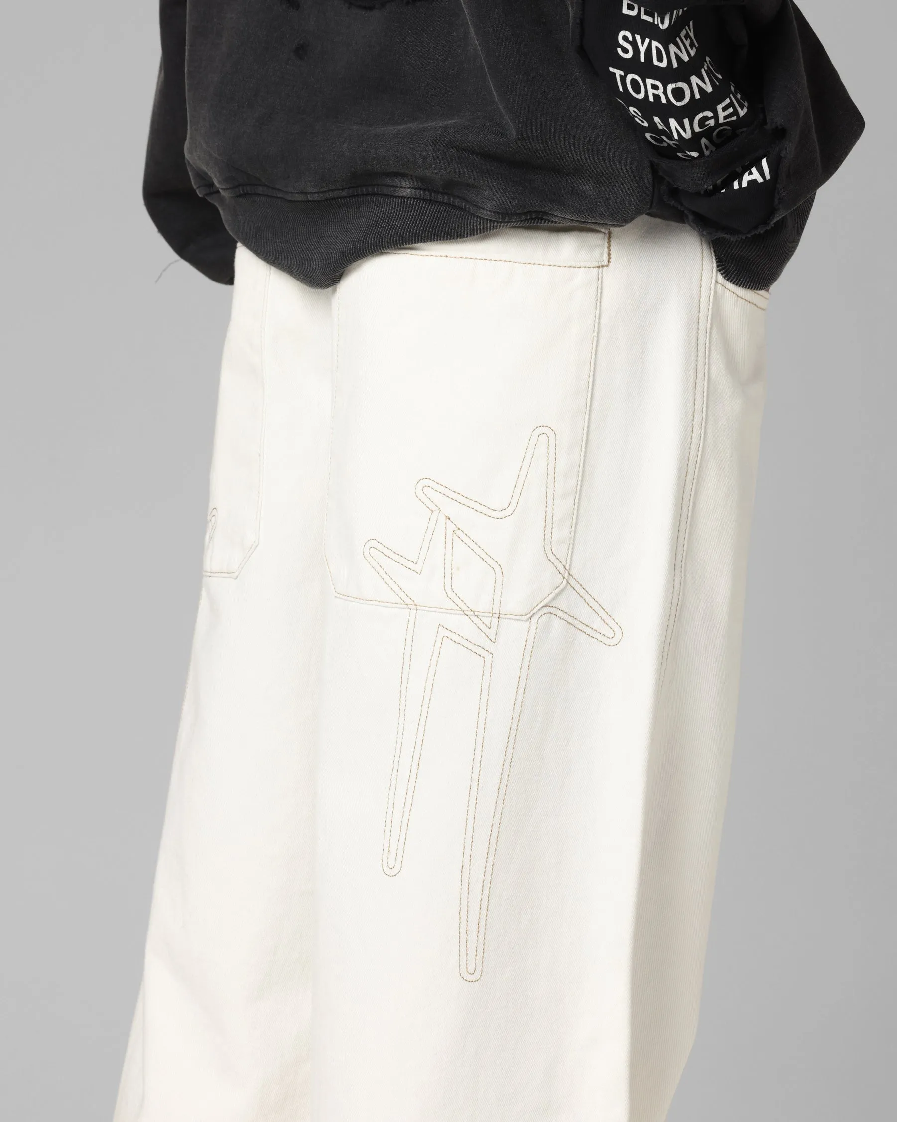 Loiter Star Born Jeans Off White sold by Culture Kings product image thumbnail 3