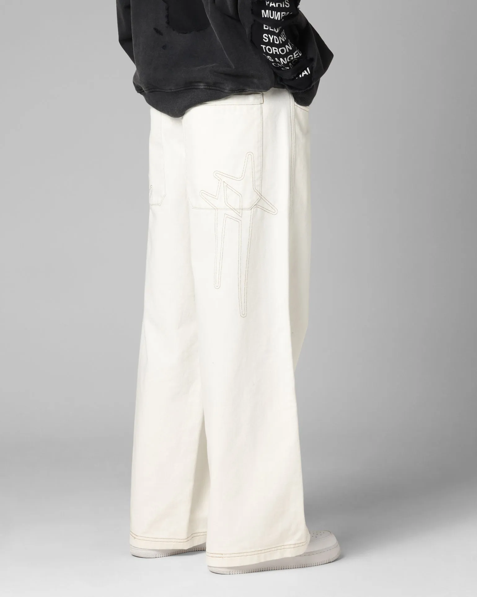 Loiter Star Born Jeans Off White sold by Culture Kings