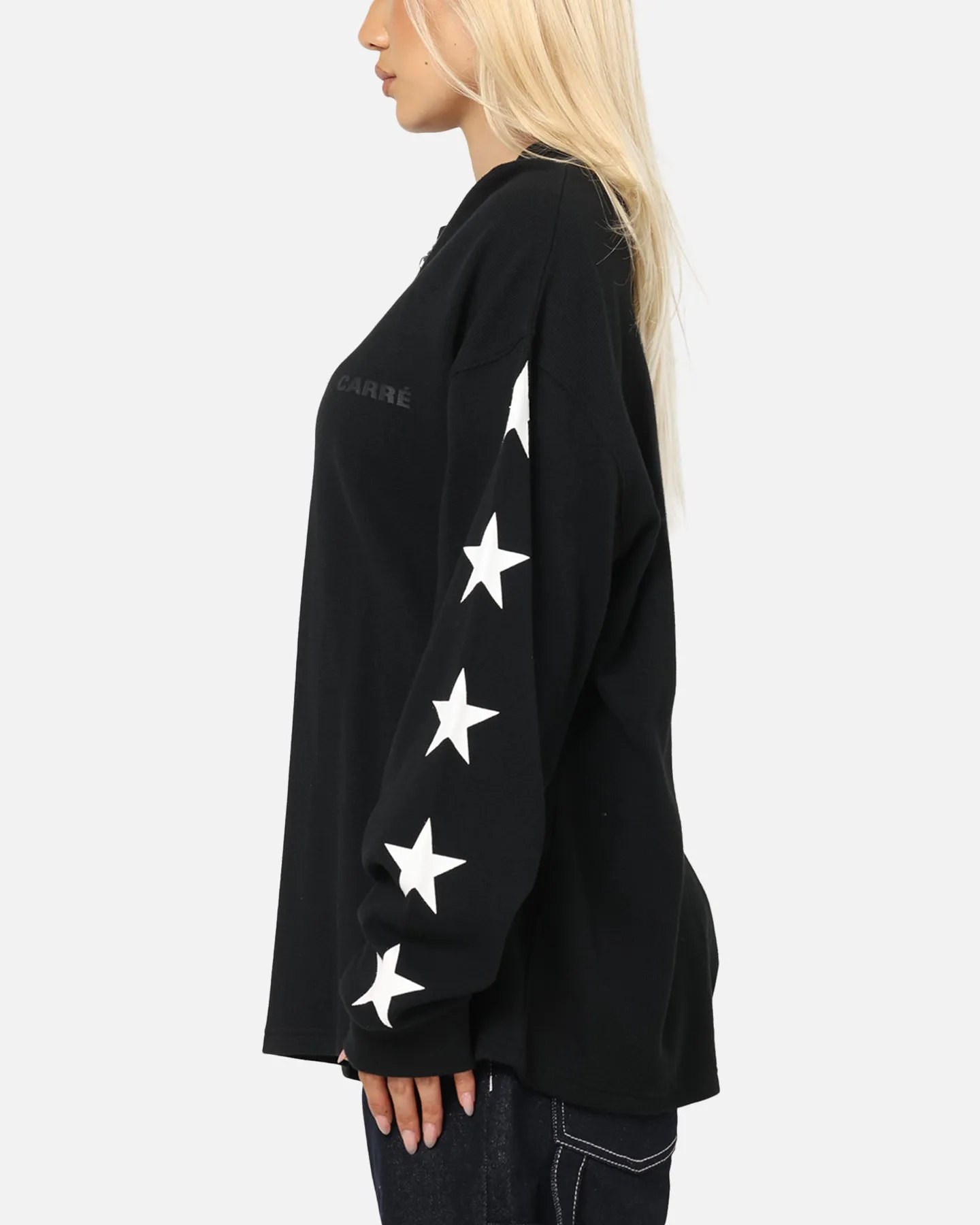 Carre Waffle Workwear Long Sleeve T-Shirt Black sold by Culture Kings product image thumbnail 5