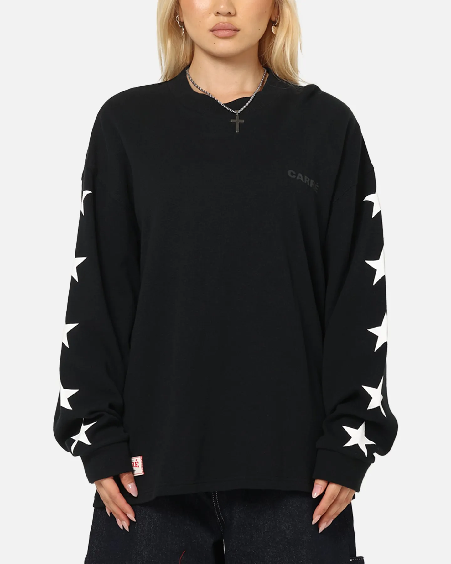 Carre Waffle Workwear Long Sleeve T-Shirt Black sold by Culture Kings