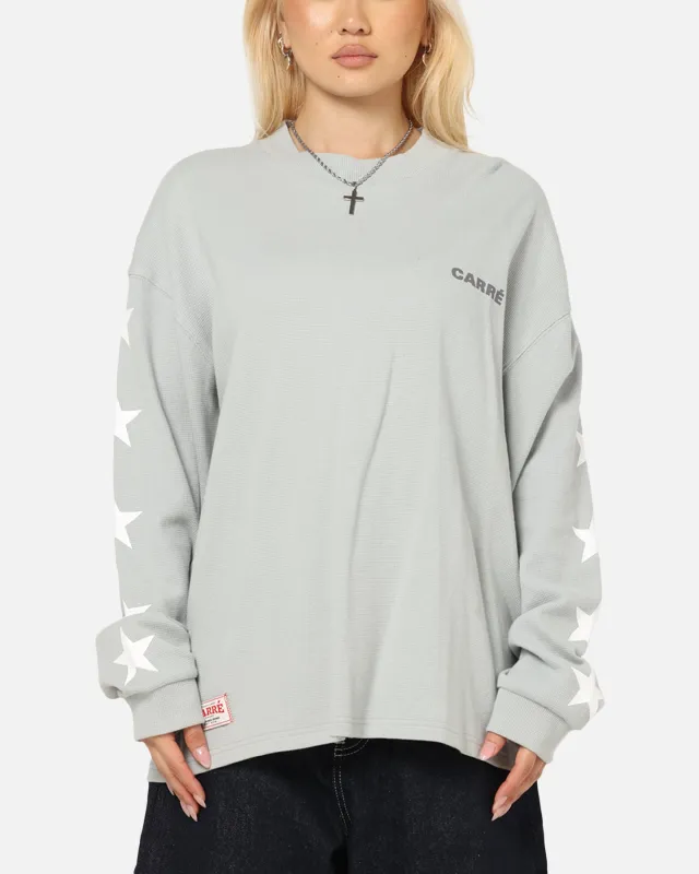 Carre Waffle Workwear Long Sleeve T-Shirt Grey made by Culture Kings