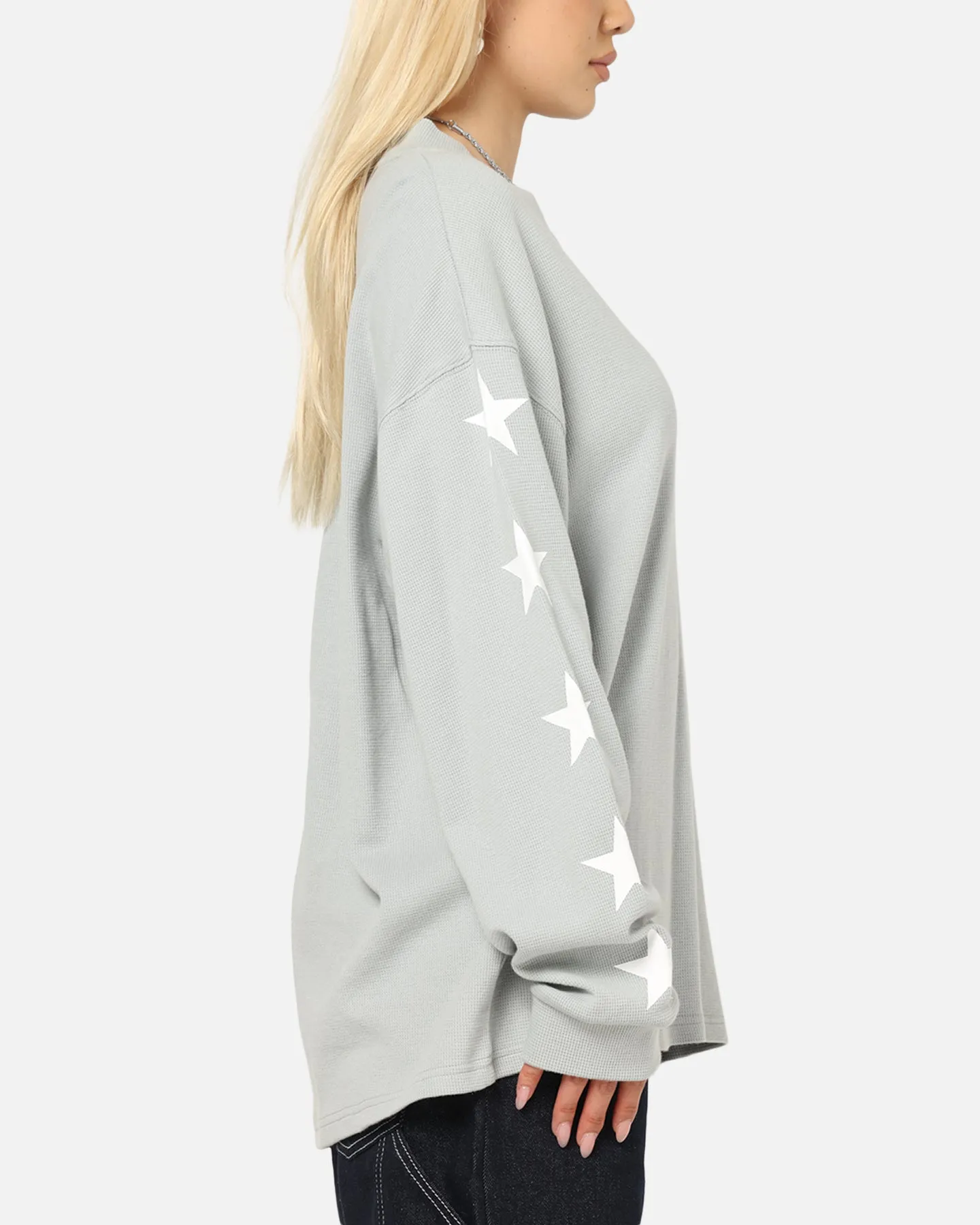 Carre Waffle Workwear Long Sleeve T-Shirt Grey sold by Culture Kings product image thumbnail 4