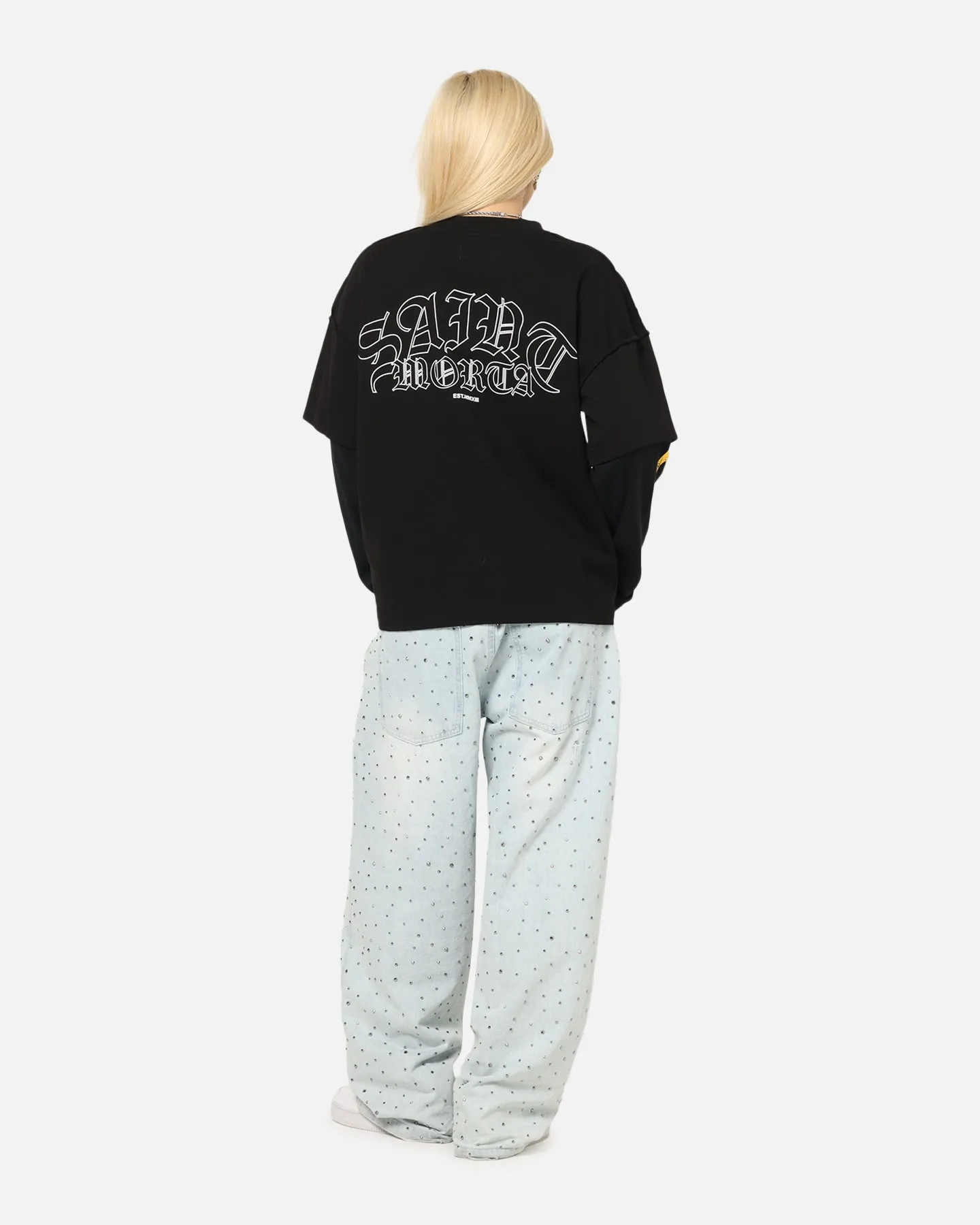 Saint Morta La Flame Long Sleeve T-Shirt Black sold by Culture Kings product image thumbnail 3