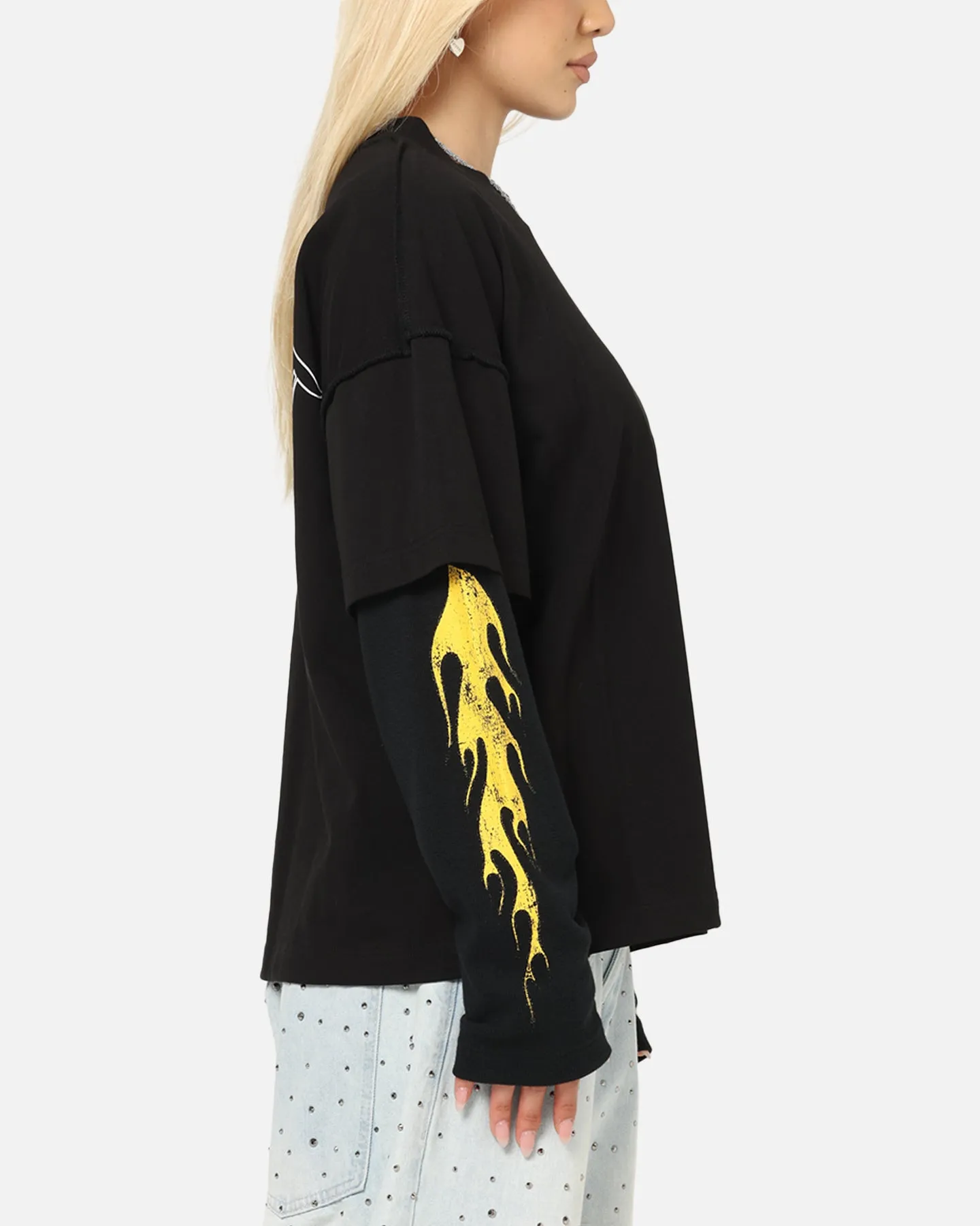 Saint Morta La Flame Long Sleeve T-Shirt Black sold by Culture Kings product image thumbnail 5