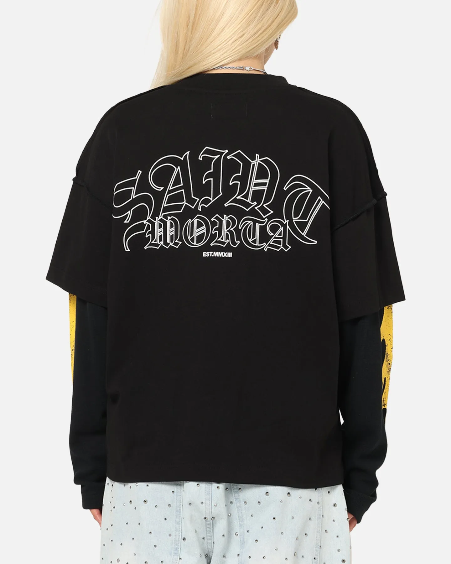 Saint Morta La Flame Long Sleeve T-Shirt Black sold by Culture Kings