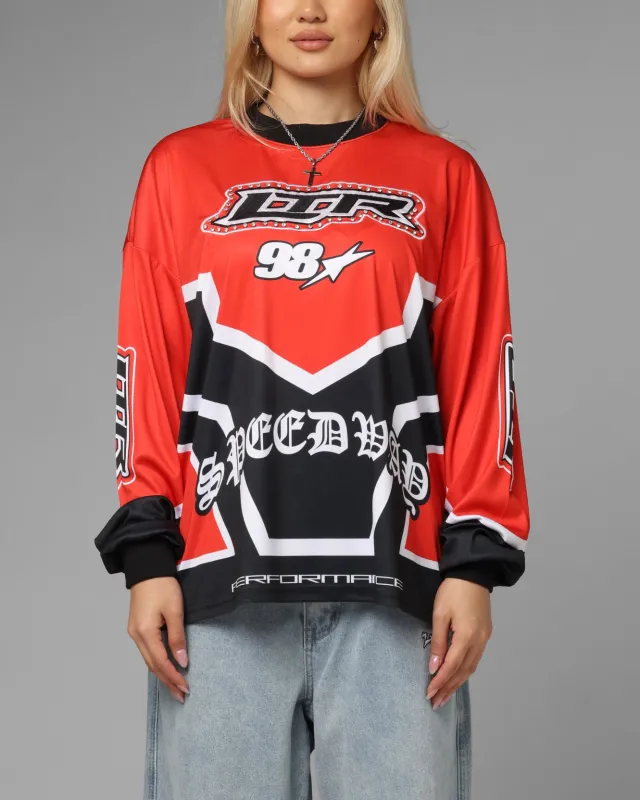 Loiter Thrill Racing Long Sleeve T-Shirt Red sold by Culture Kings