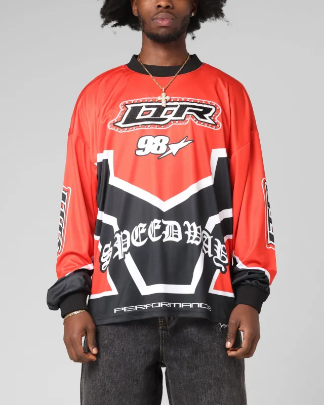 Loiter Thrill Racing Long Sleeve T-Shirt Red sold by Culture Kings