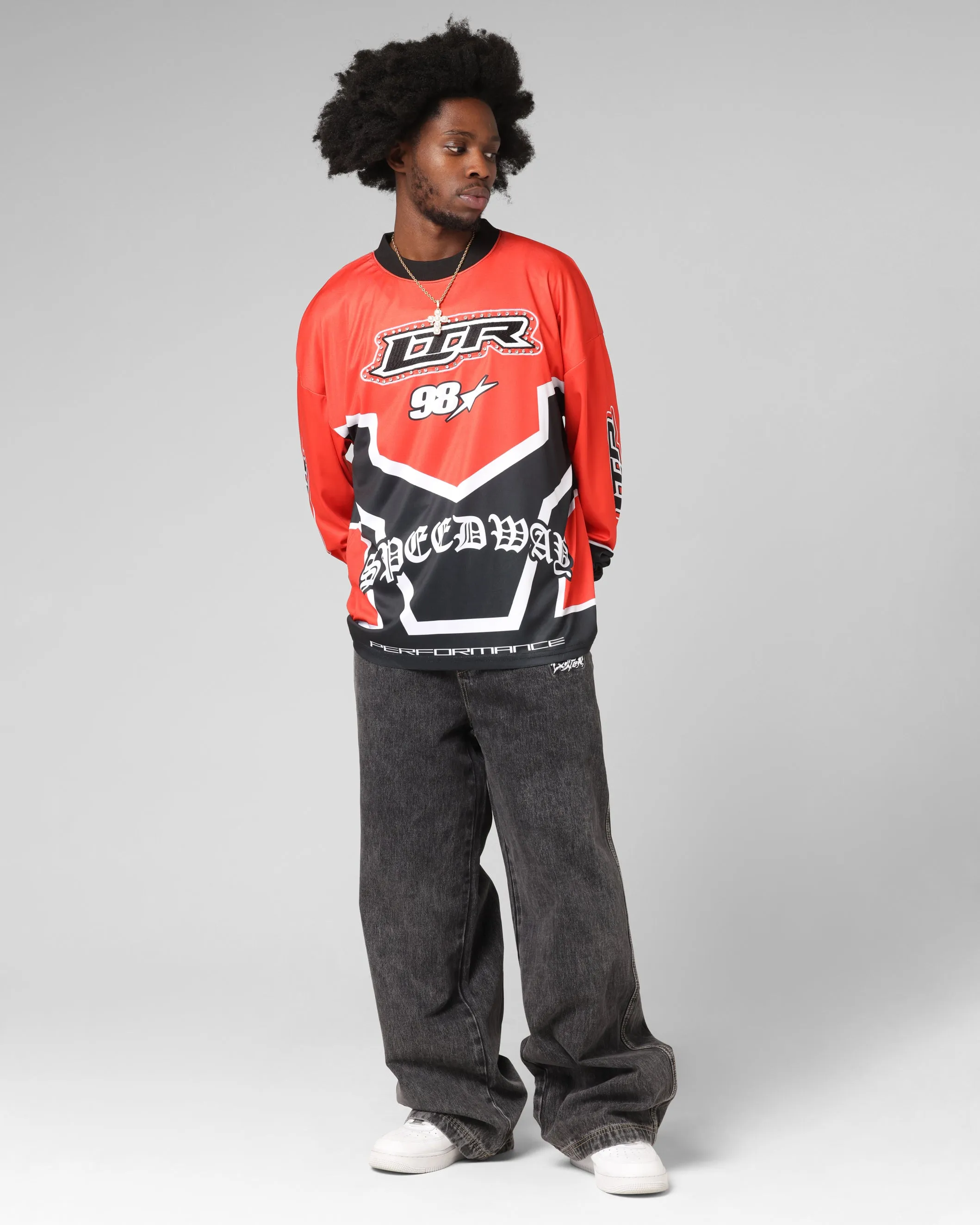 Loiter Thrill Racing Long Sleeve T-Shirt Red sold by Culture Kings product image thumbnail 3