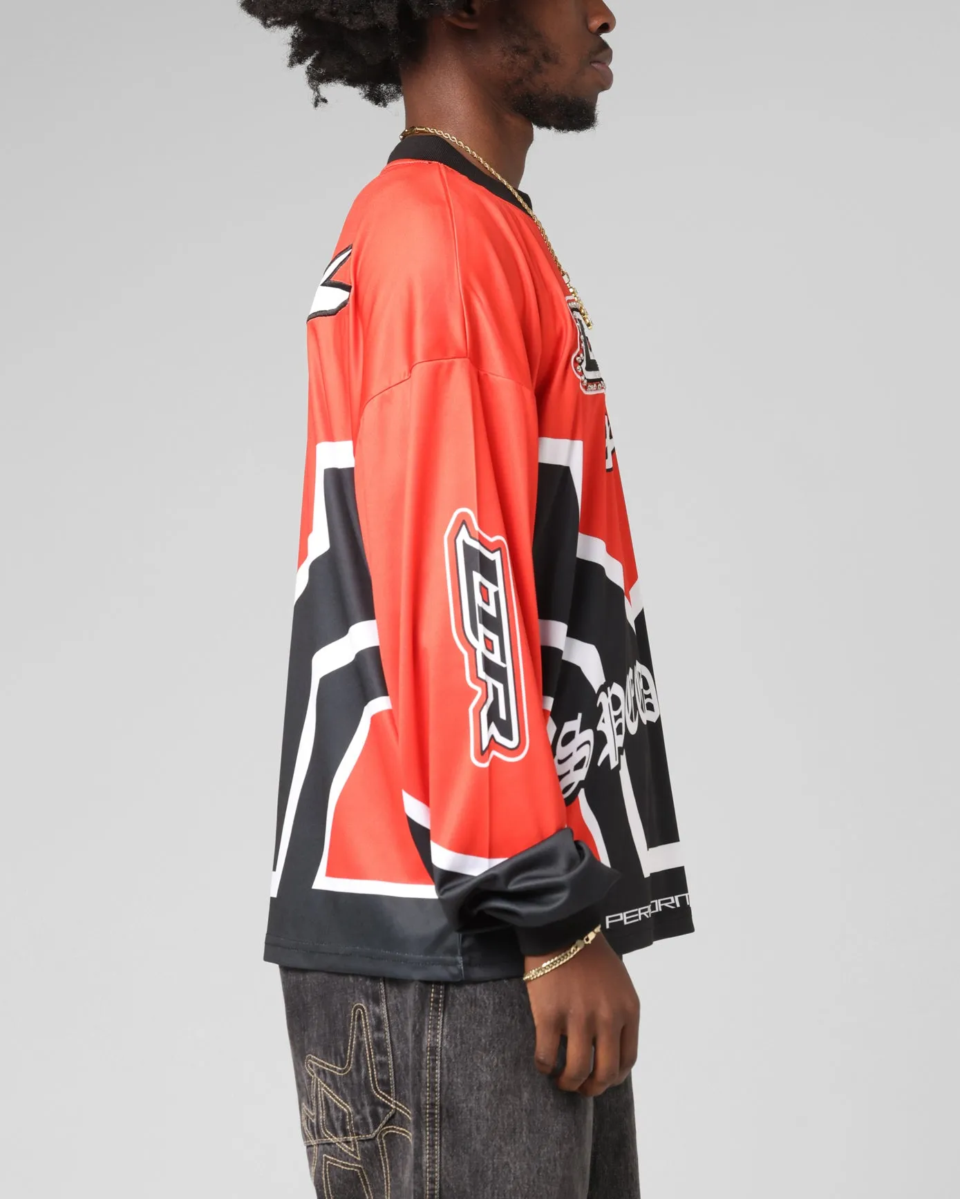 Loiter Thrill Racing Long Sleeve T-Shirt Red sold by Culture Kings product image thumbnail 5