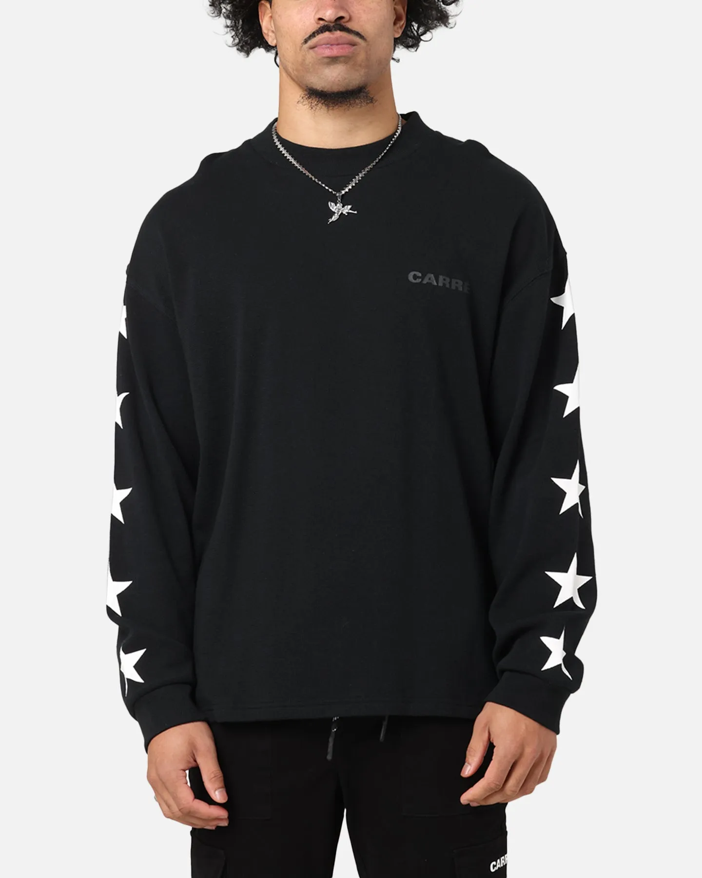 Carre Waffle Workwear Long Sleeve T-Shirt Black sold by Culture Kings